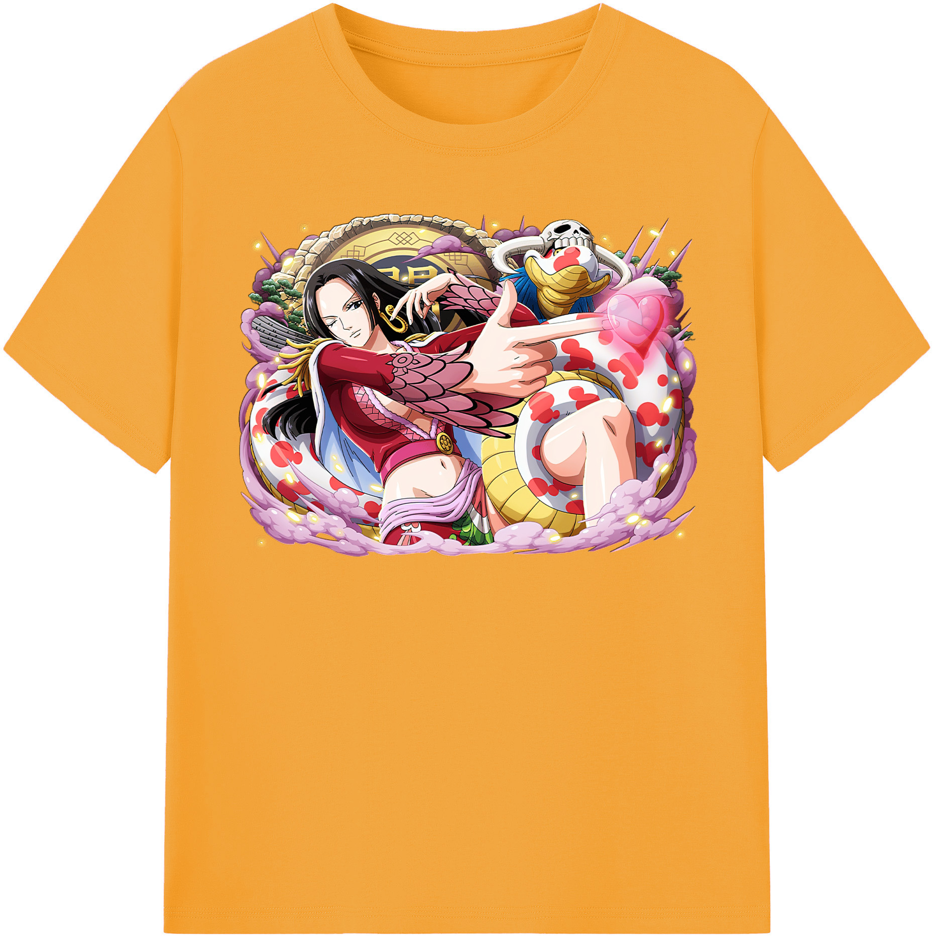 ワンピース ボア・ハンコック ONE PIECE Boa·Hancock 綿100％半袖Tシャツ（フロントプリント）