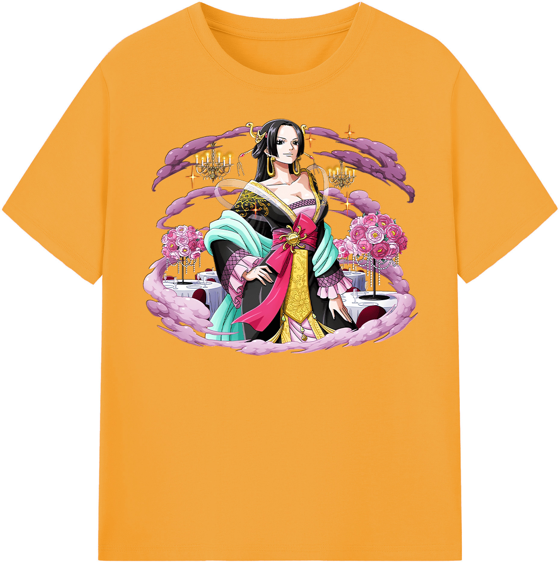 ワンピース ボア・ハンコック ONE PIECE Boa·Hancock 綿100％半袖Tシャツ（フロントプリント）