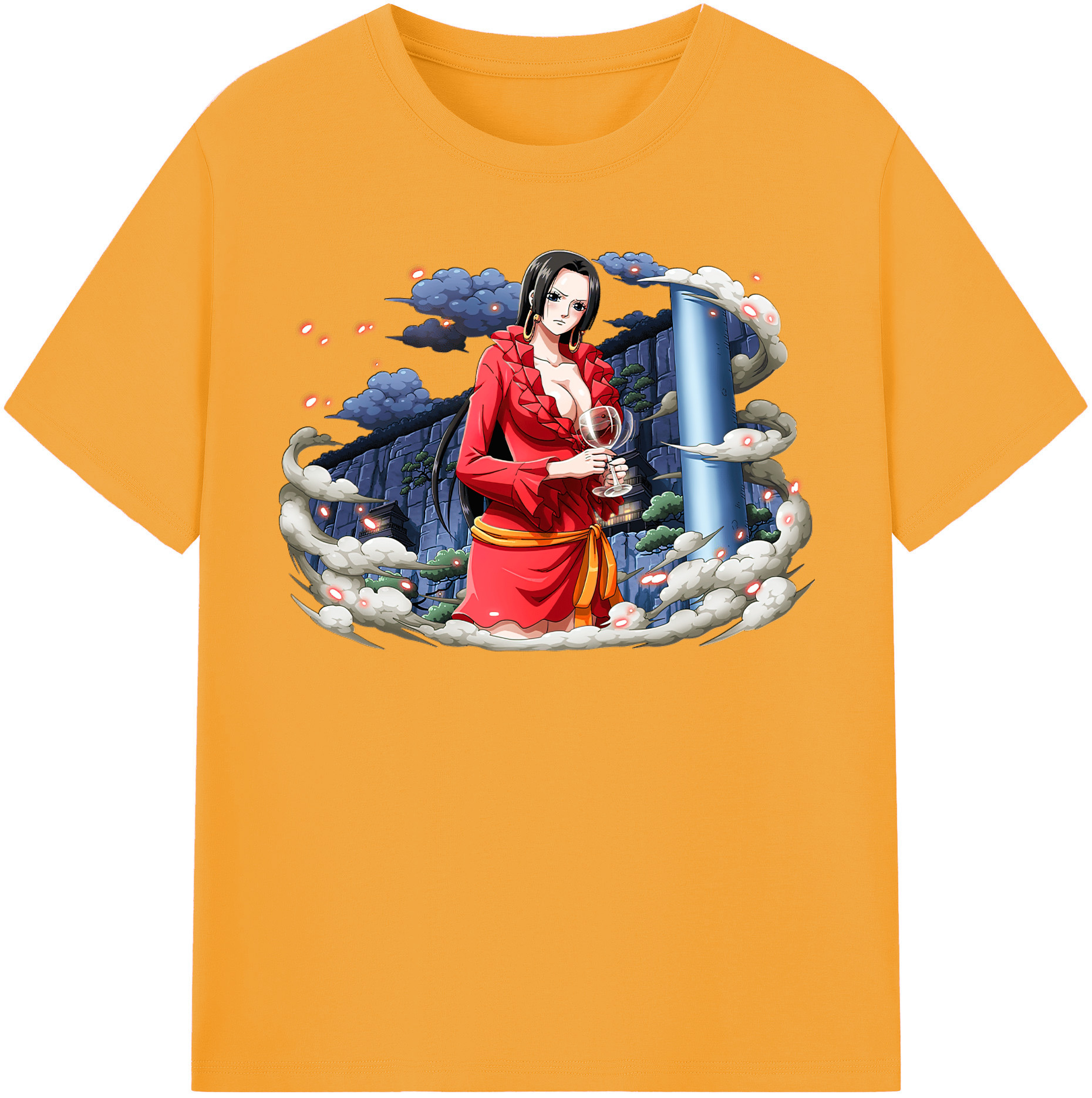 ワンピース ボア・ハンコック ONE PIECE Boa·Hancock 綿100％半袖Tシャツ（フロントプリント）