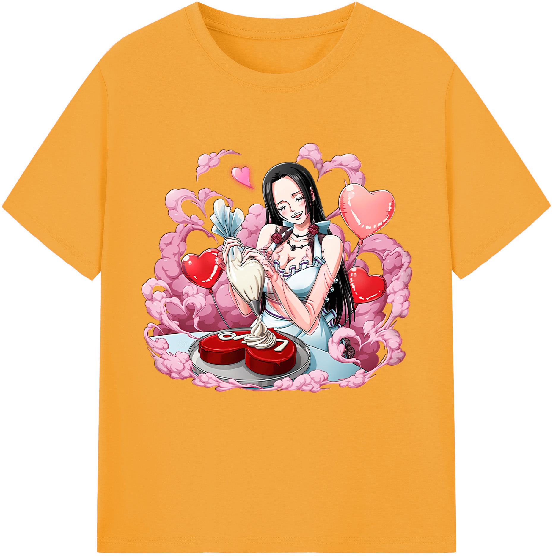 ワンピース ボア・ハンコック ONE PIECE Boa·Hancock 綿100％半袖Tシャツ（フロントプリント）