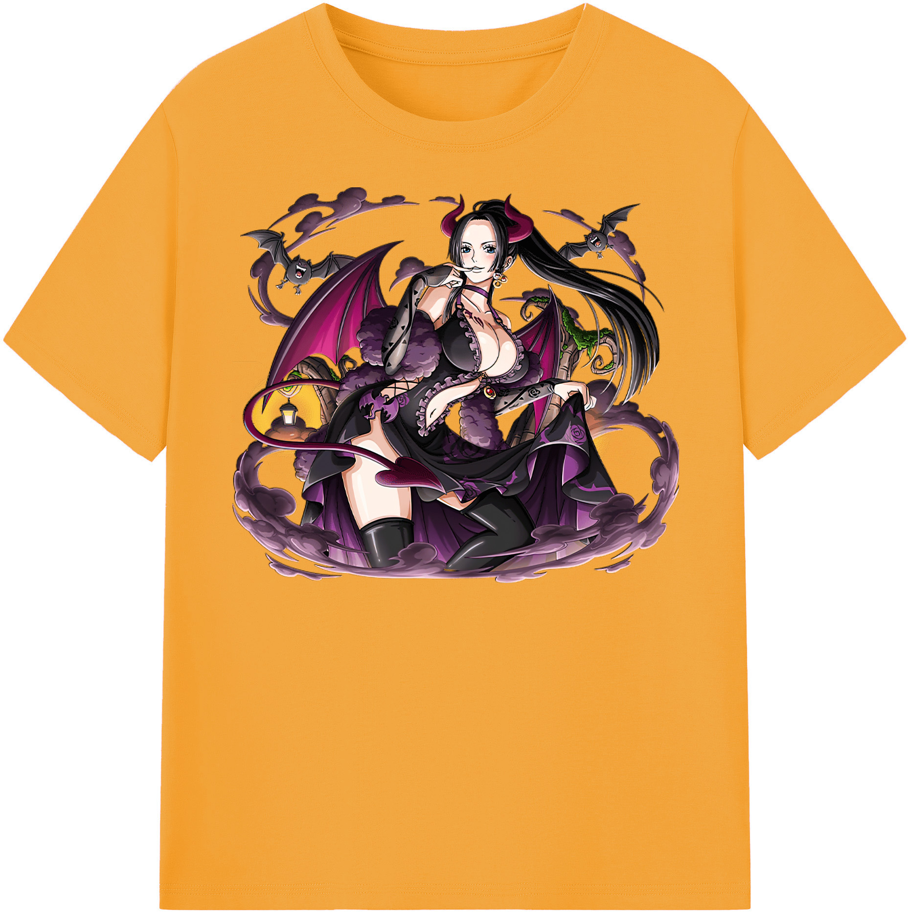 ワンピース ボア・ハンコック ONE PIECE Boa·Hancock 綿100％半袖Tシャツ（フロントプリント）