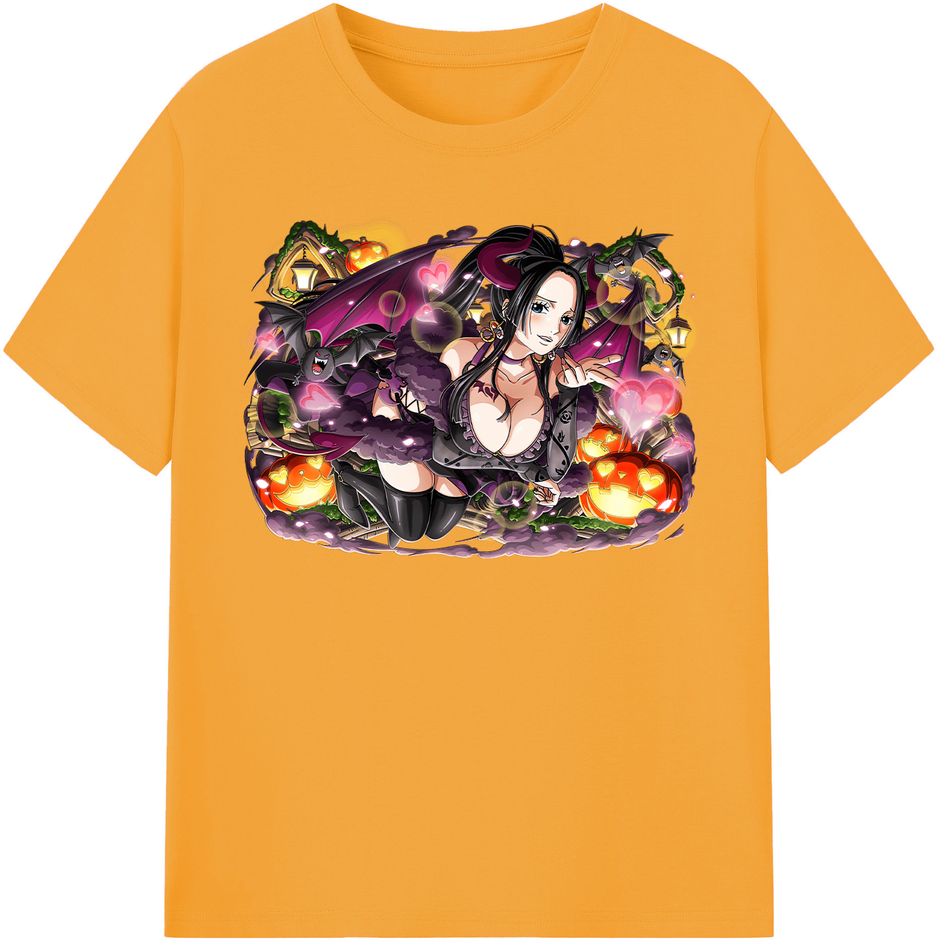 ワンピース ボア・ハンコック ONE PIECE Boa·Hancock 綿100％半袖Tシャツ（フロントプリント）