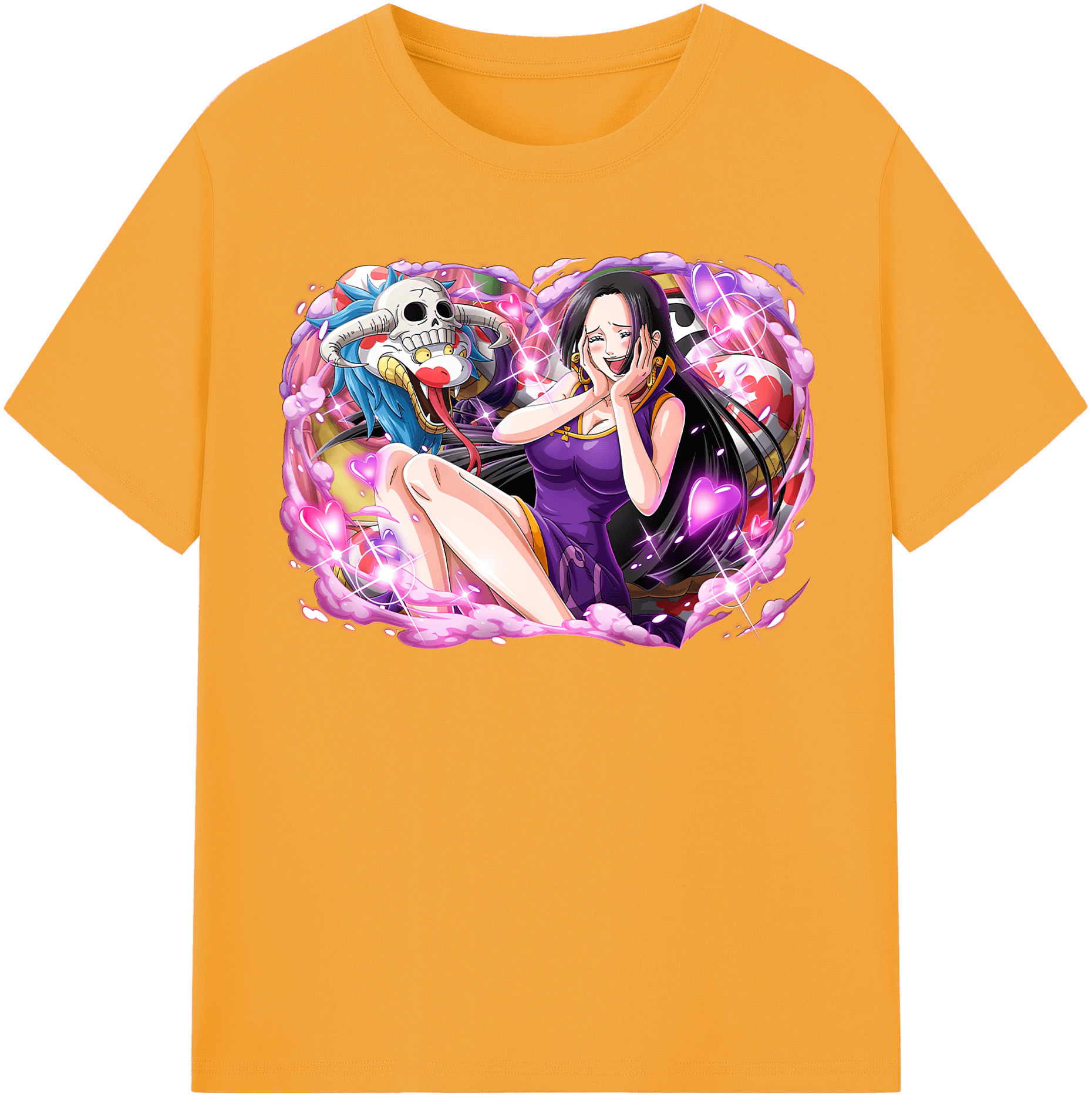 ワンピース ボア・ハンコック ONE PIECE Boa·Hancock 綿100％半袖Tシャツ（フロントプリント）