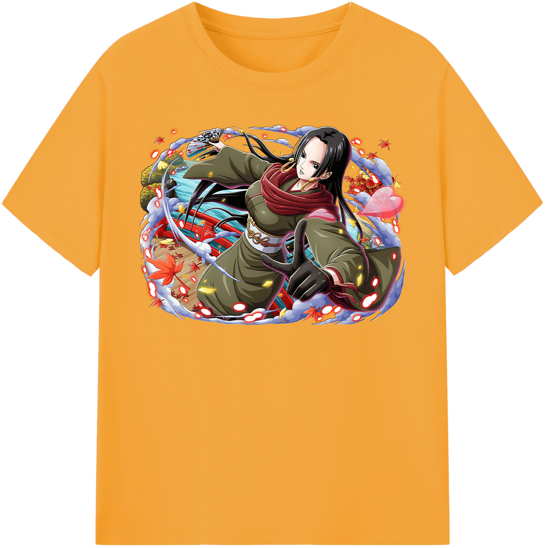 ワンピース ボア・ハンコック ONE PIECE Boa·Hancock 綿100％半袖Tシャツ（フロントプリント）