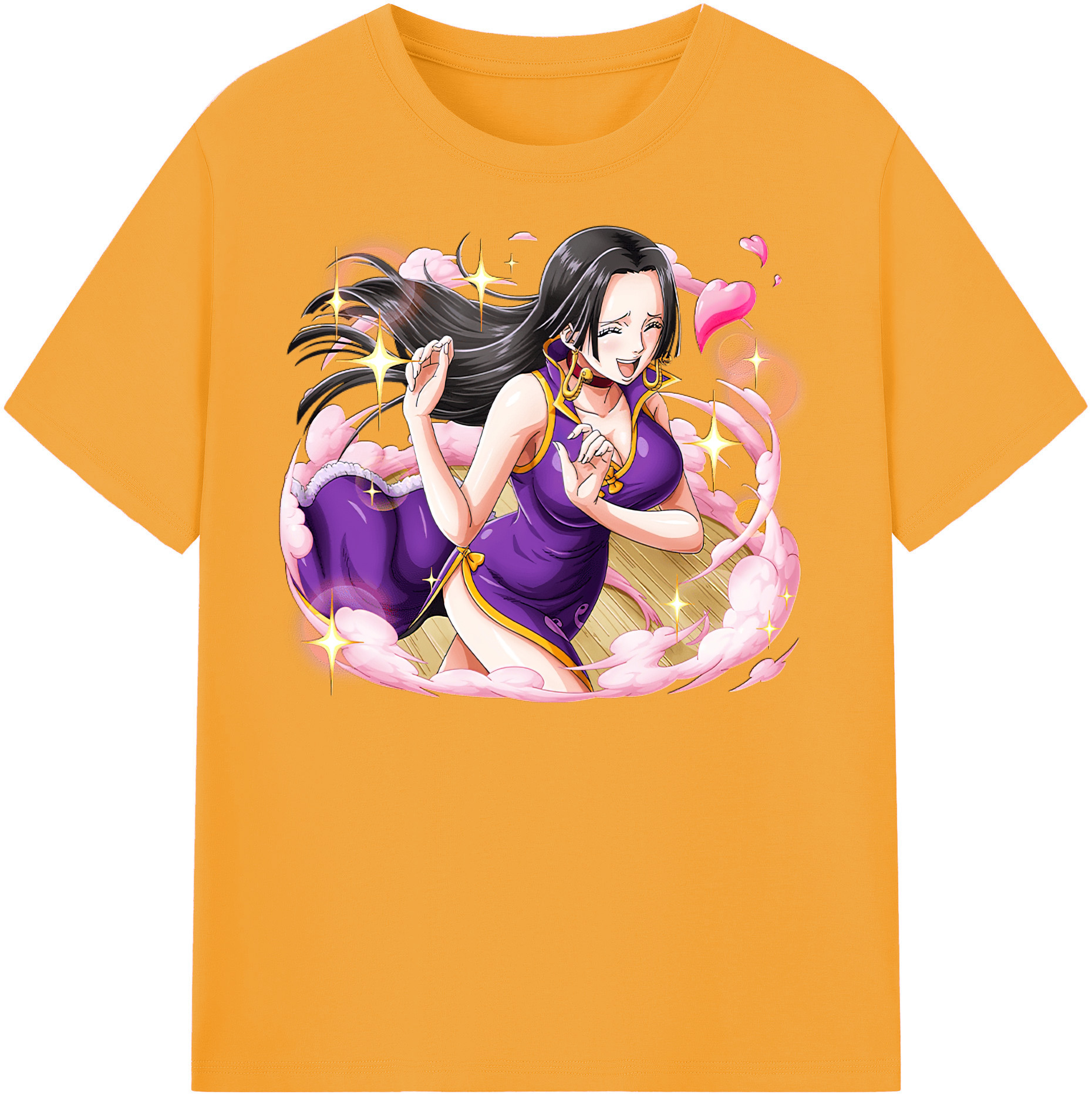 ワンピース ボア・ハンコック ONE PIECE Boa·Hancock 綿100％半袖Tシャツ（フロントプリント）