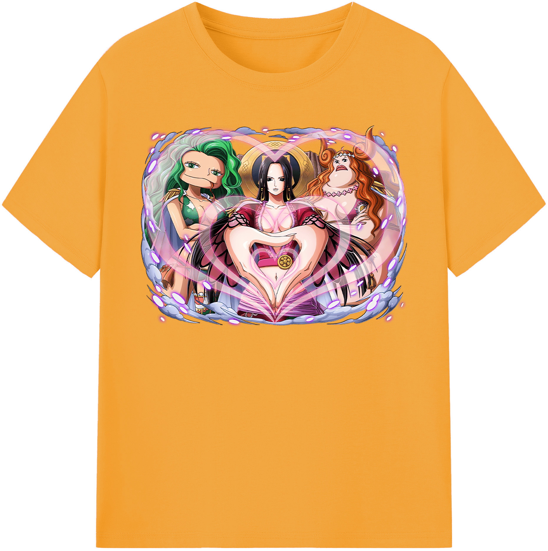 ワンピース ボア・ハンコック ONE PIECE Boa·Hancock 綿100％半袖Tシャツ（フロントプリント）
