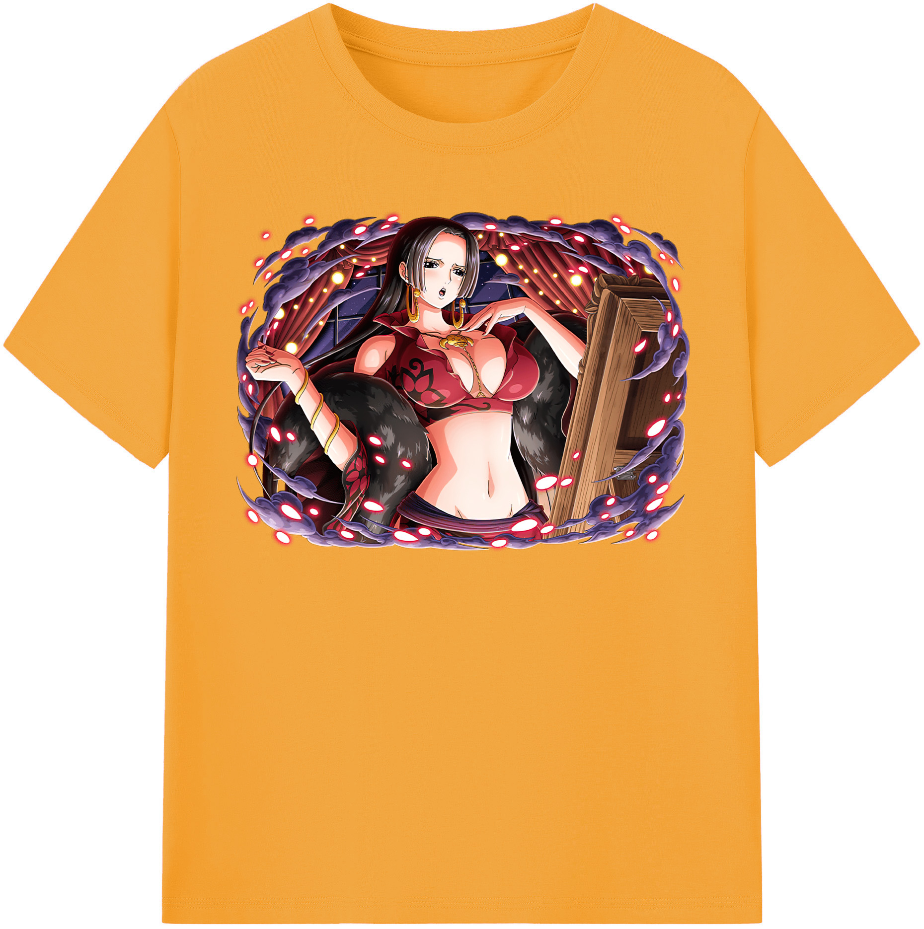 ワンピース ボア・ハンコック ONE PIECE Boa·Hancock 綿100％半袖Tシャツ（フロントプリント）
