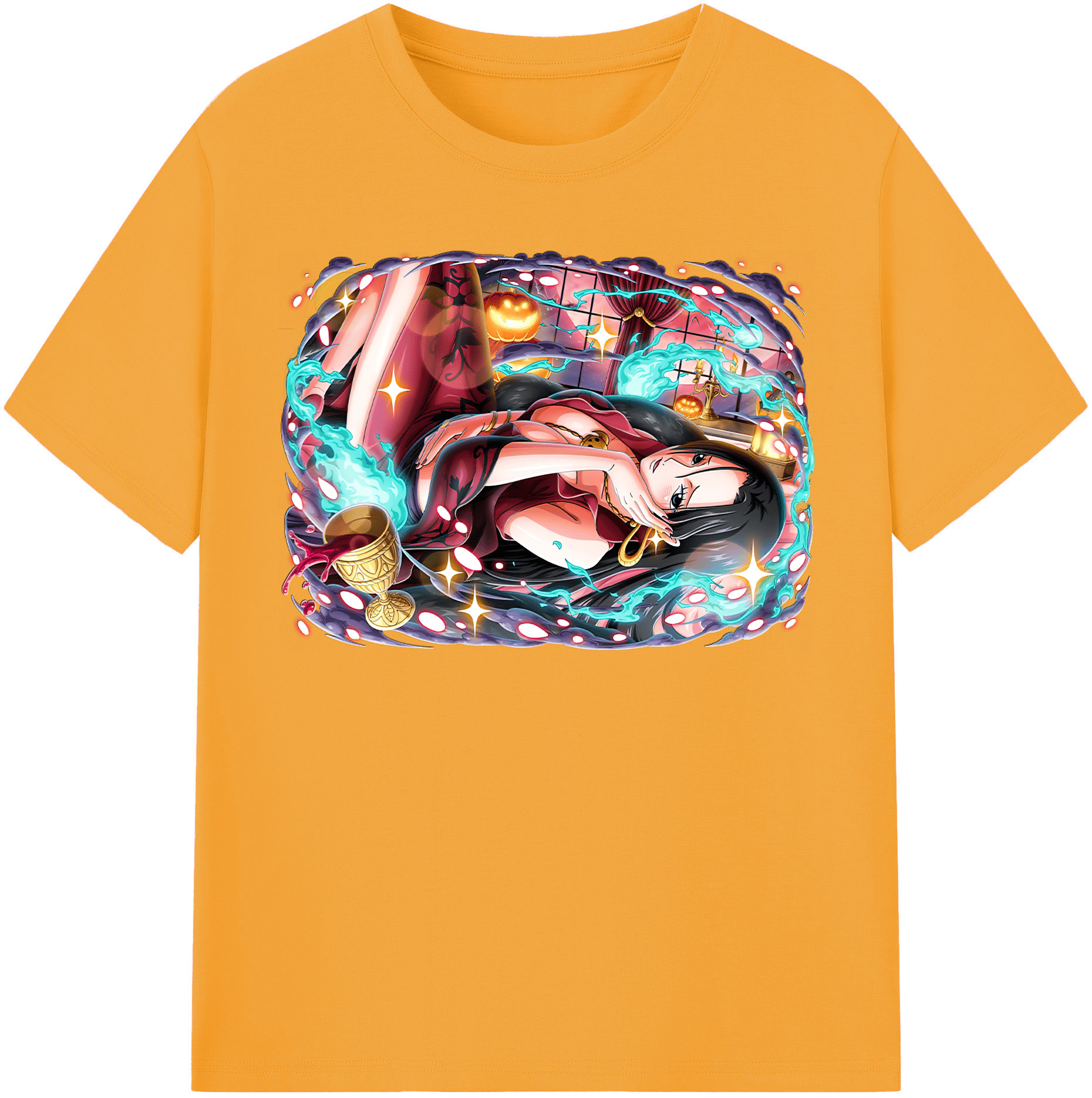 ワンピース ボア・ハンコック ONE PIECE Boa·Hancock 綿100％半袖Tシャツ（フロントプリント）