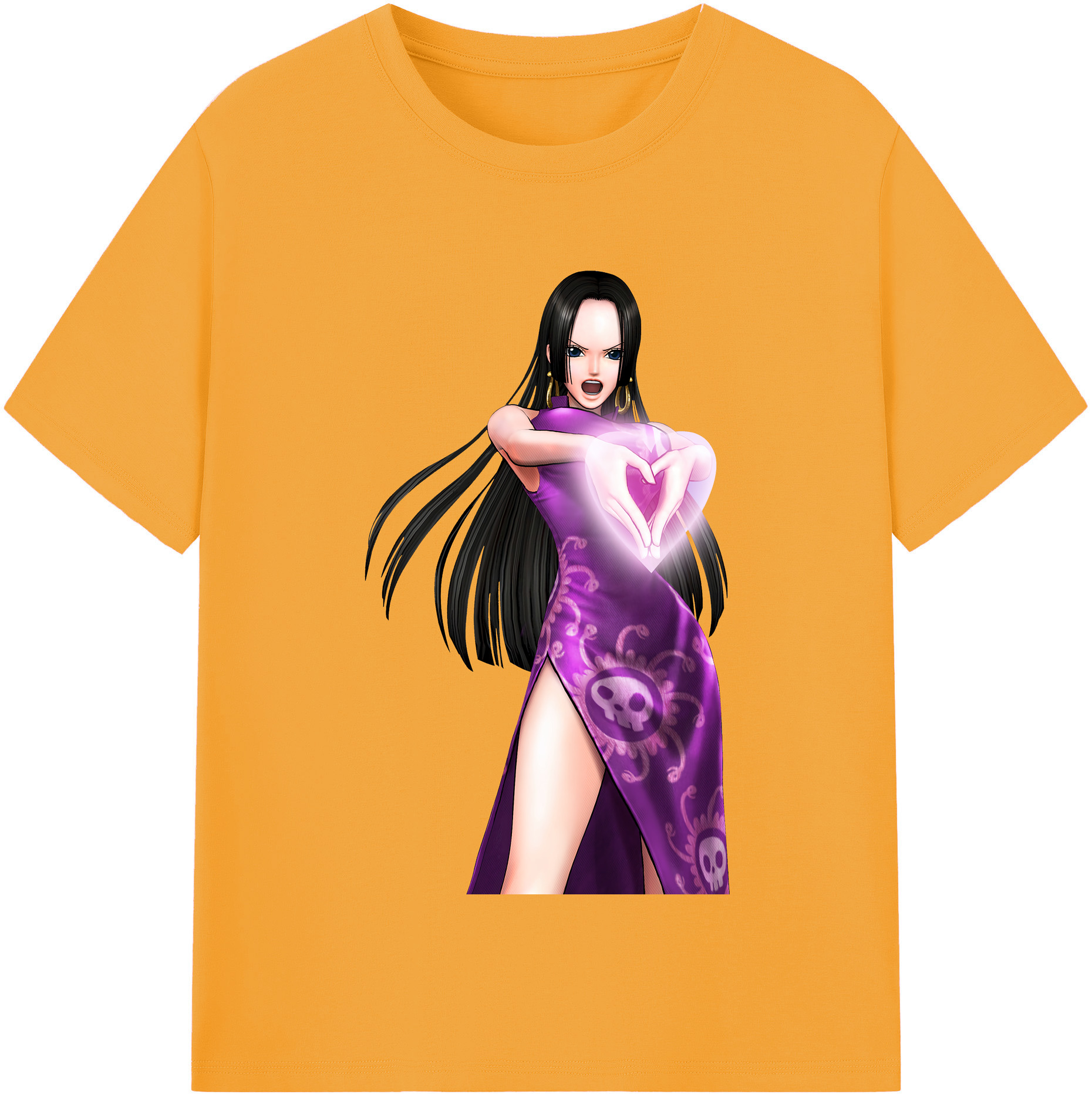 ワンピース ボア・ハンコック ONE PIECE Boa·Hancock 綿100％半袖Tシャツ（フロントプリント）