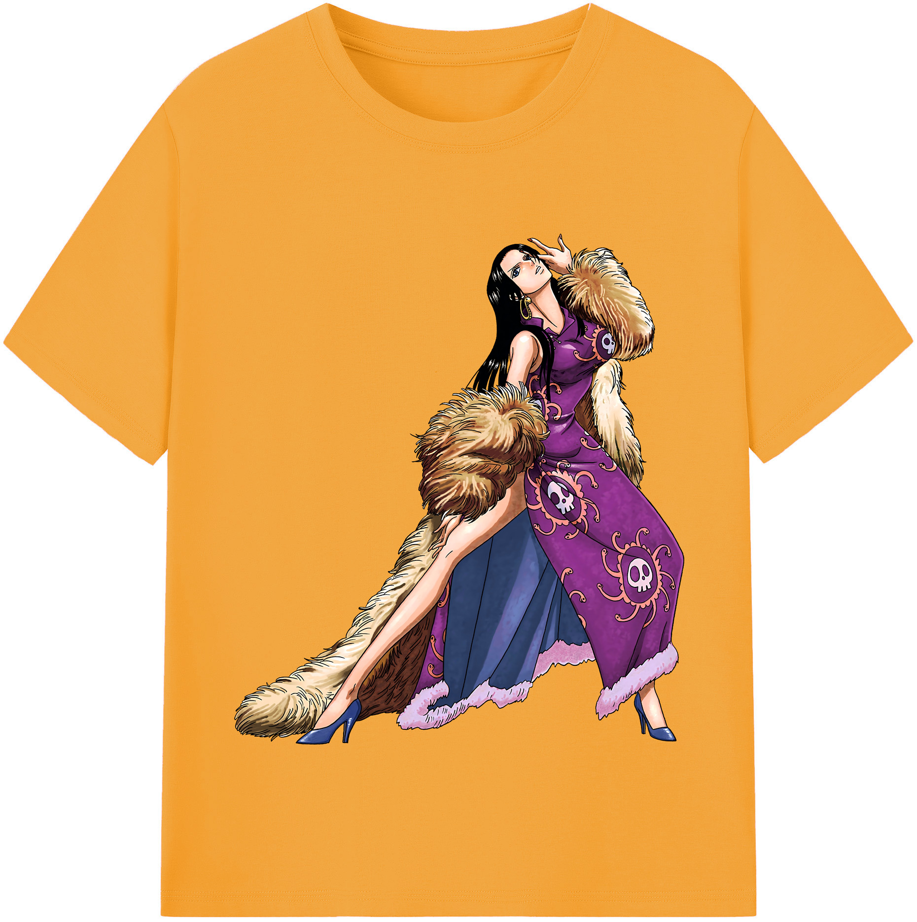 ワンピース ボア・ハンコック ONE PIECE Boa·Hancock 綿100％半袖Tシャツ（フロントプリント）