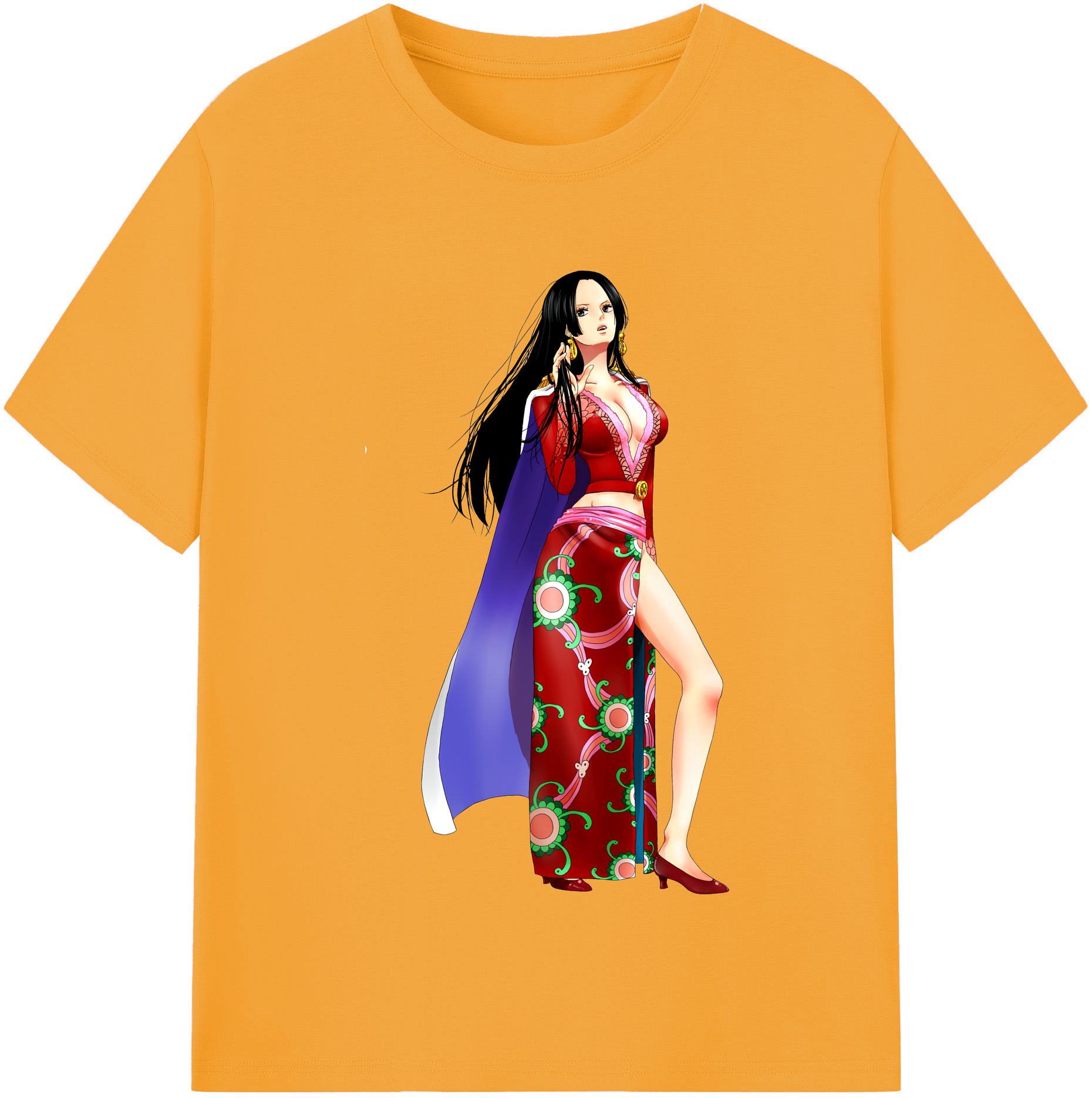 ワンピース ボア・ハンコック ONE PIECE Boa·Hancock 綿100％半袖Tシャツ（フロントプリント）
