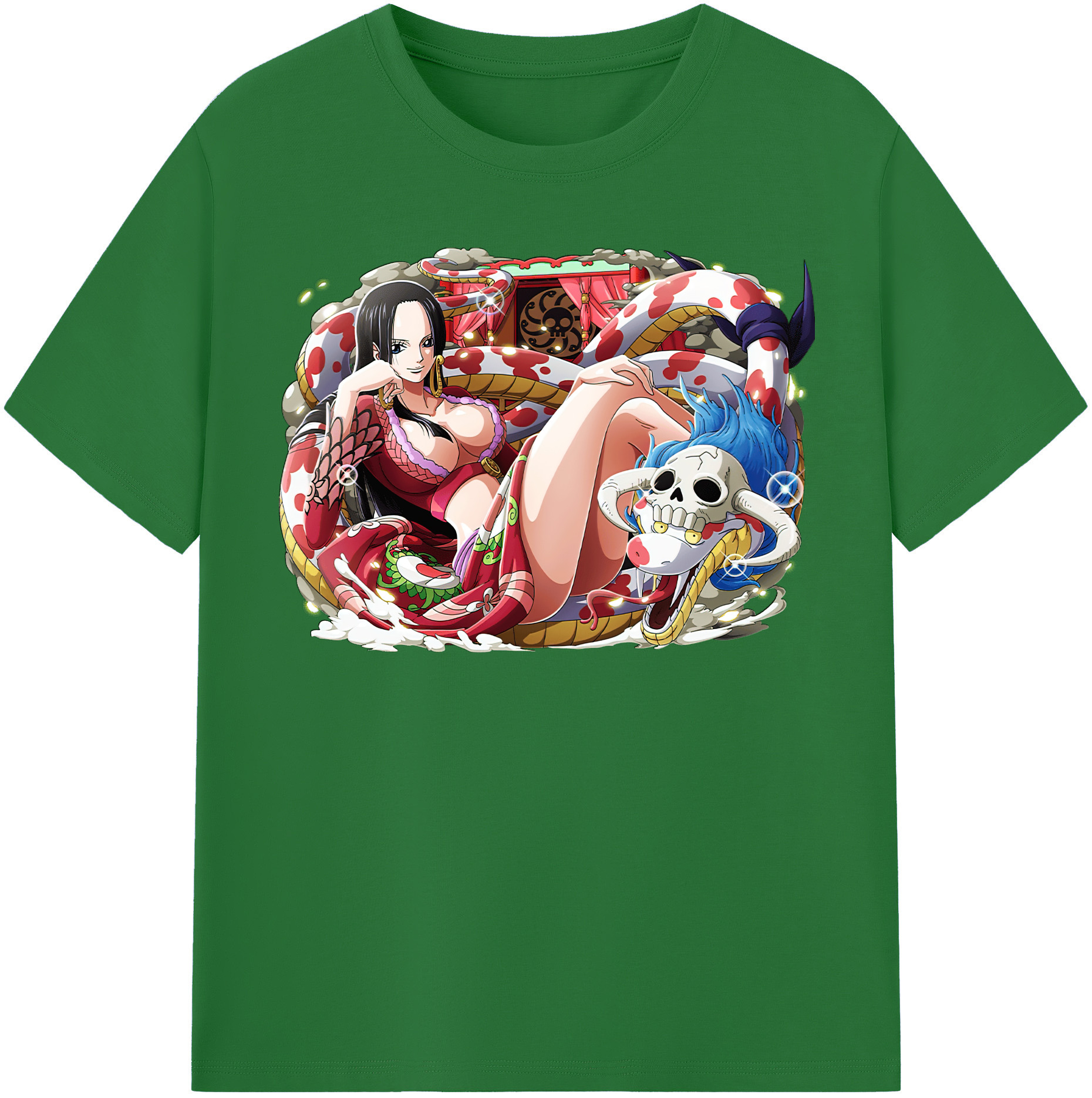 ワンピース ボア・ハンコック ONE PIECE Boa·Hancock 綿100％半袖Tシャツ（フロントプリント）