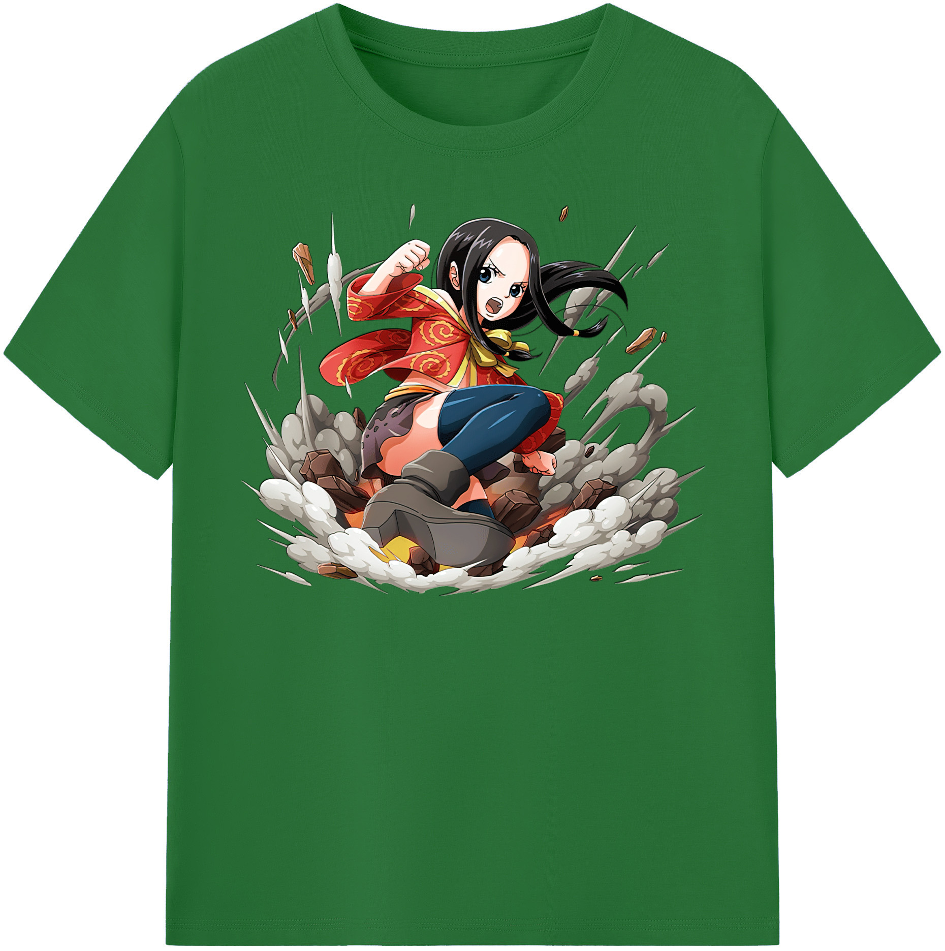 ワンピース ボア・ハンコック ONE PIECE Boa·Hancock 綿100％半袖Tシャツ（フロントプリント）