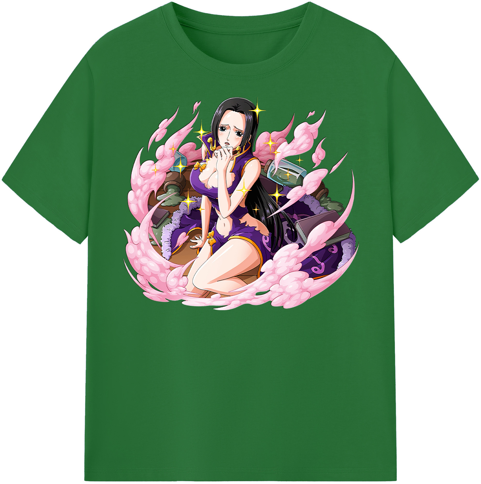 ワンピース ボア・ハンコック ONE PIECE Boa·Hancock 綿100％半袖Tシャツ（フロントプリント）