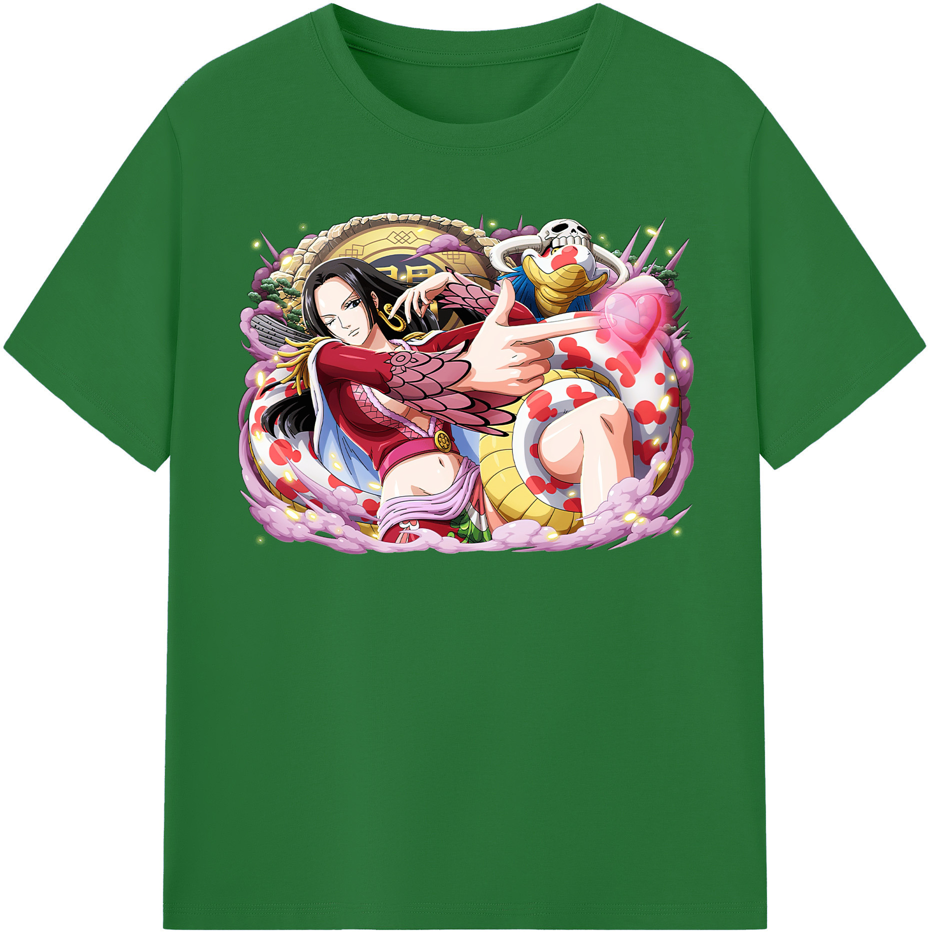 ワンピース ボア・ハンコック ONE PIECE Boa·Hancock 綿100％半袖Tシャツ（フロントプリント）