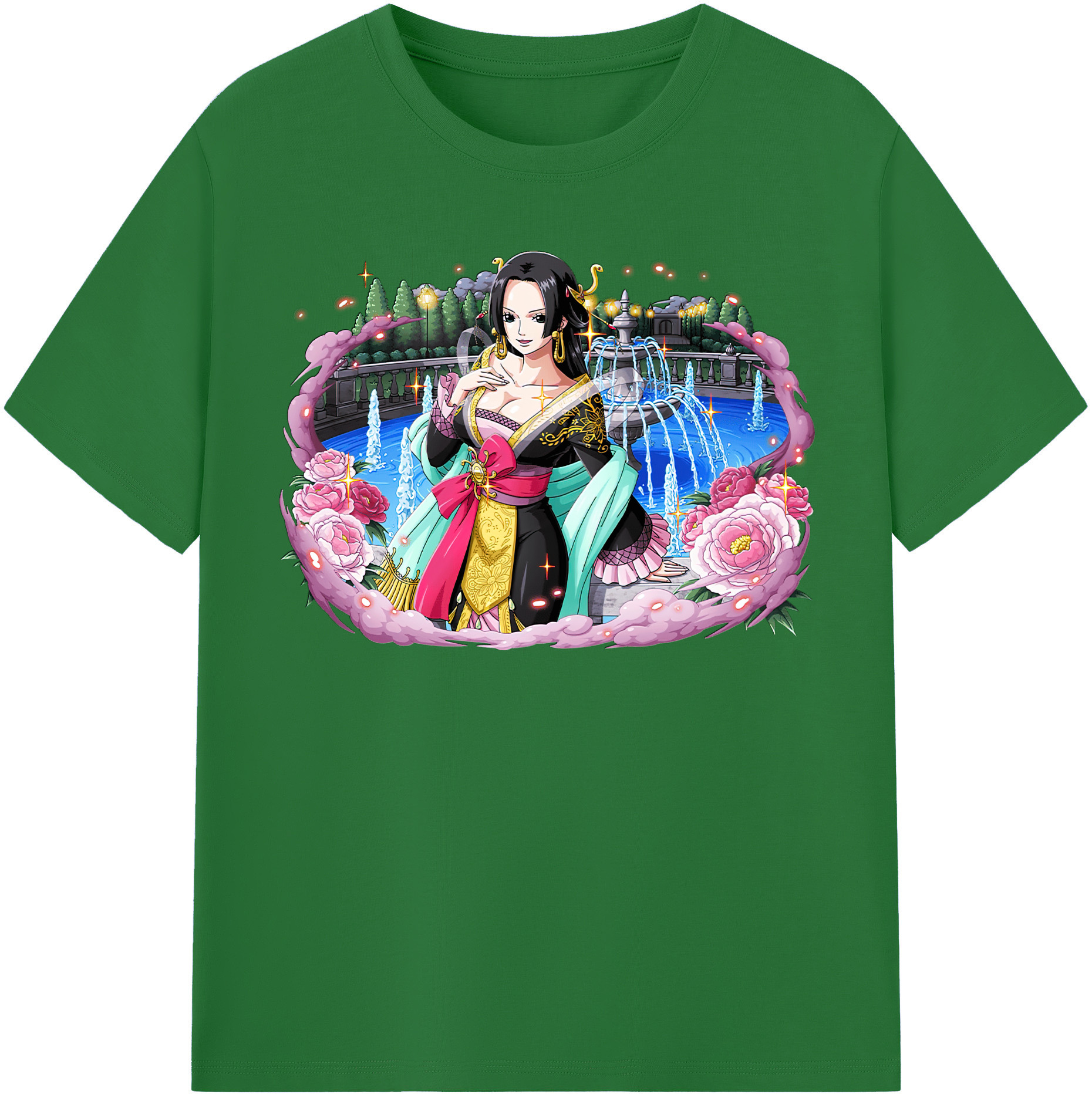 ワンピース ボア・ハンコック ONE PIECE Boa·Hancock 綿100％半袖Tシャツ（フロントプリント）