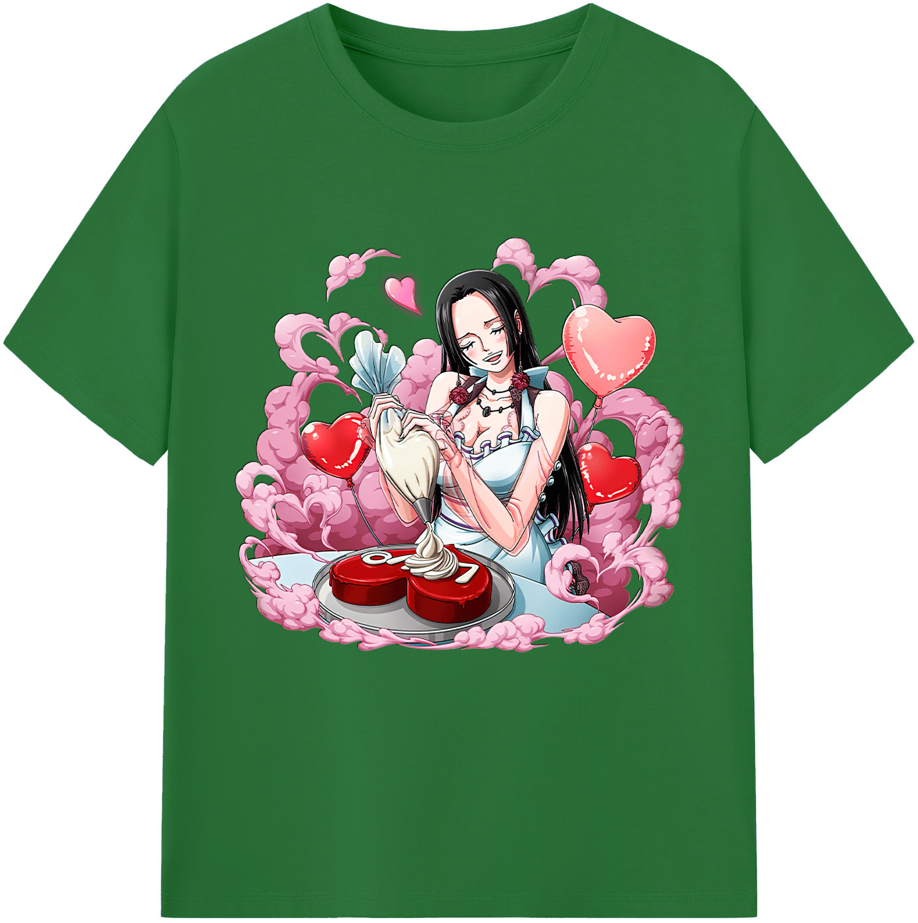 ワンピース ボア・ハンコック ONE PIECE Boa·Hancock 綿100％半袖Tシャツ（フロントプリント）
