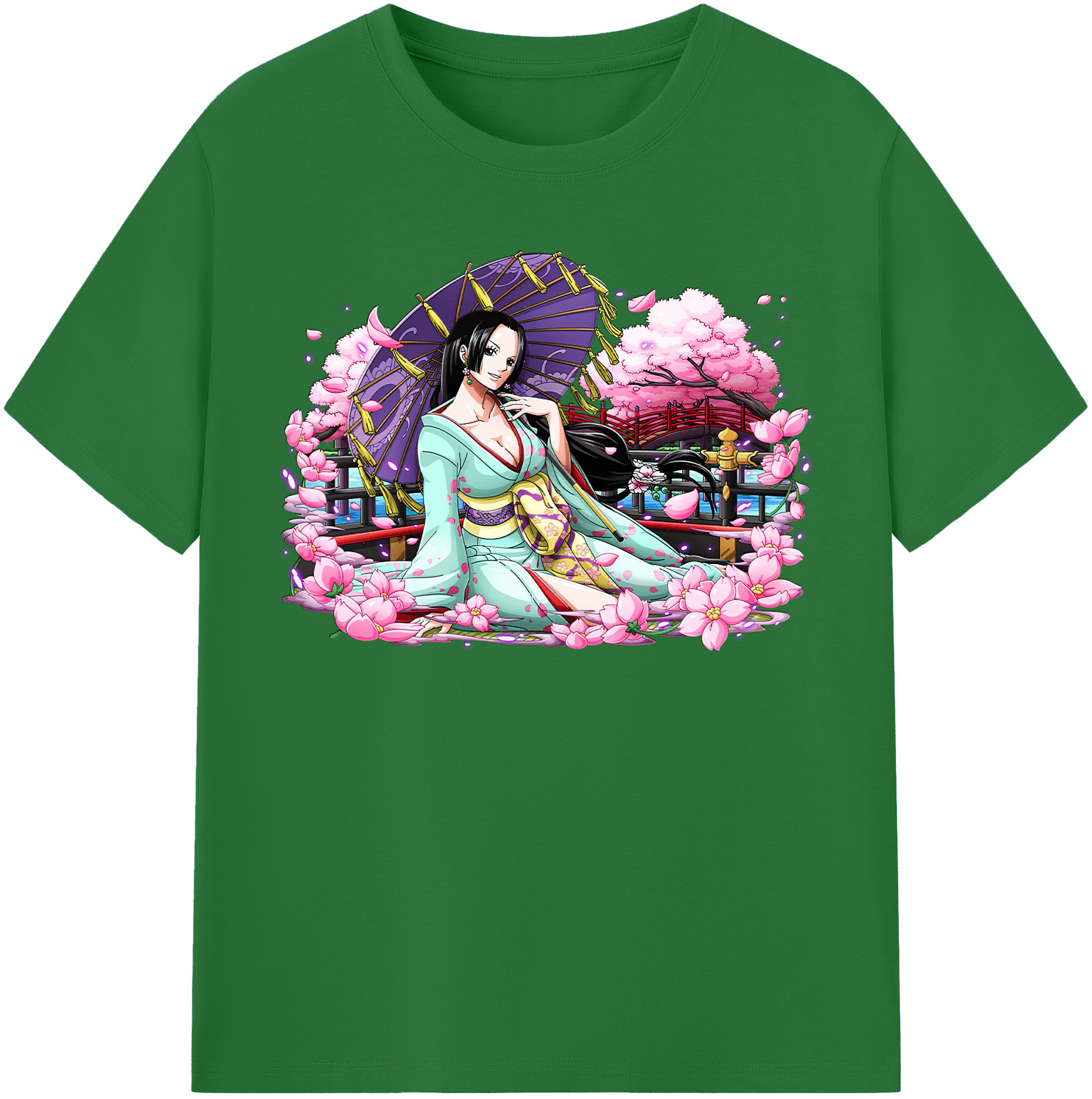 ワンピース ボア・ハンコック ONE PIECE Boa·Hancock 綿100％半袖Tシャツ（フロントプリント）