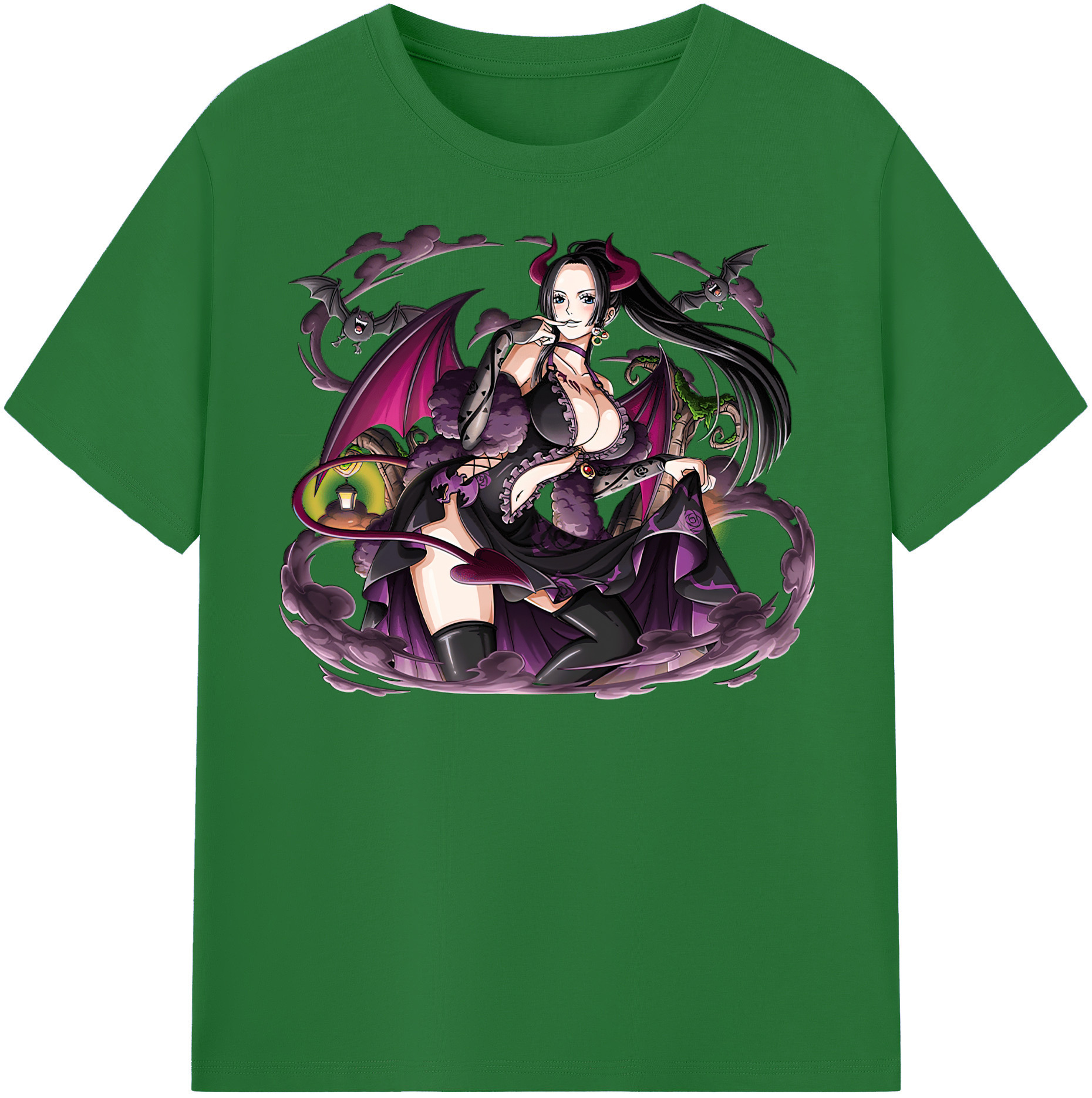 ワンピース ボア・ハンコック ONE PIECE Boa·Hancock 綿100％半袖Tシャツ（フロントプリント）