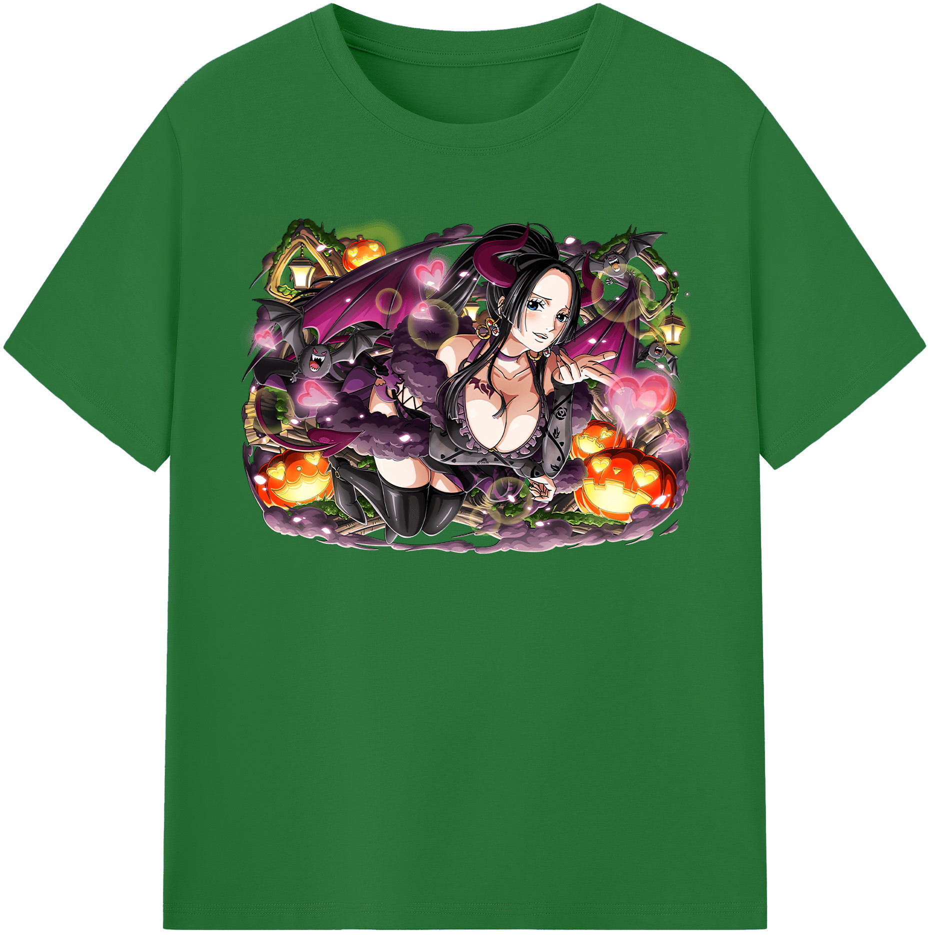 ワンピース ボア・ハンコック ONE PIECE Boa·Hancock 綿100％半袖Tシャツ（フロントプリント）