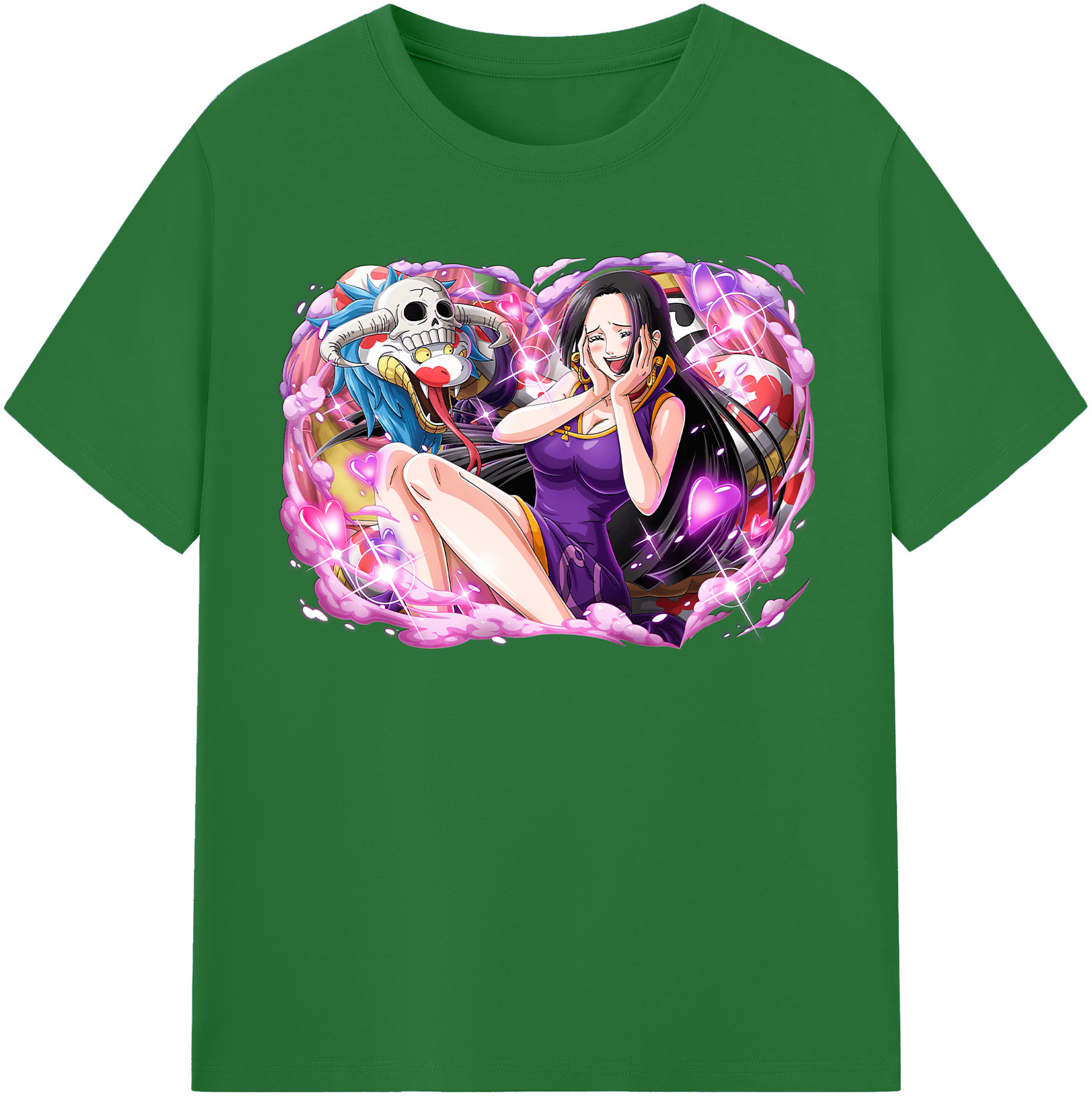 ワンピース ボア・ハンコック ONE PIECE Boa·Hancock 綿100％半袖Tシャツ（フロントプリント）