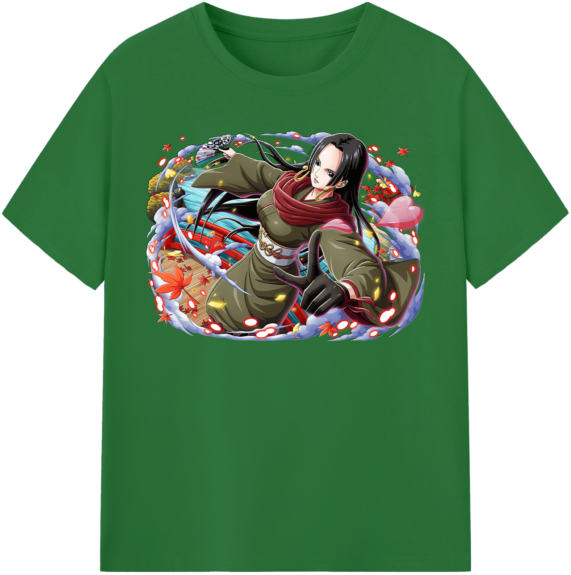 ワンピース ボア・ハンコック ONE PIECE Boa·Hancock 綿100％半袖Tシャツ（フロントプリント）