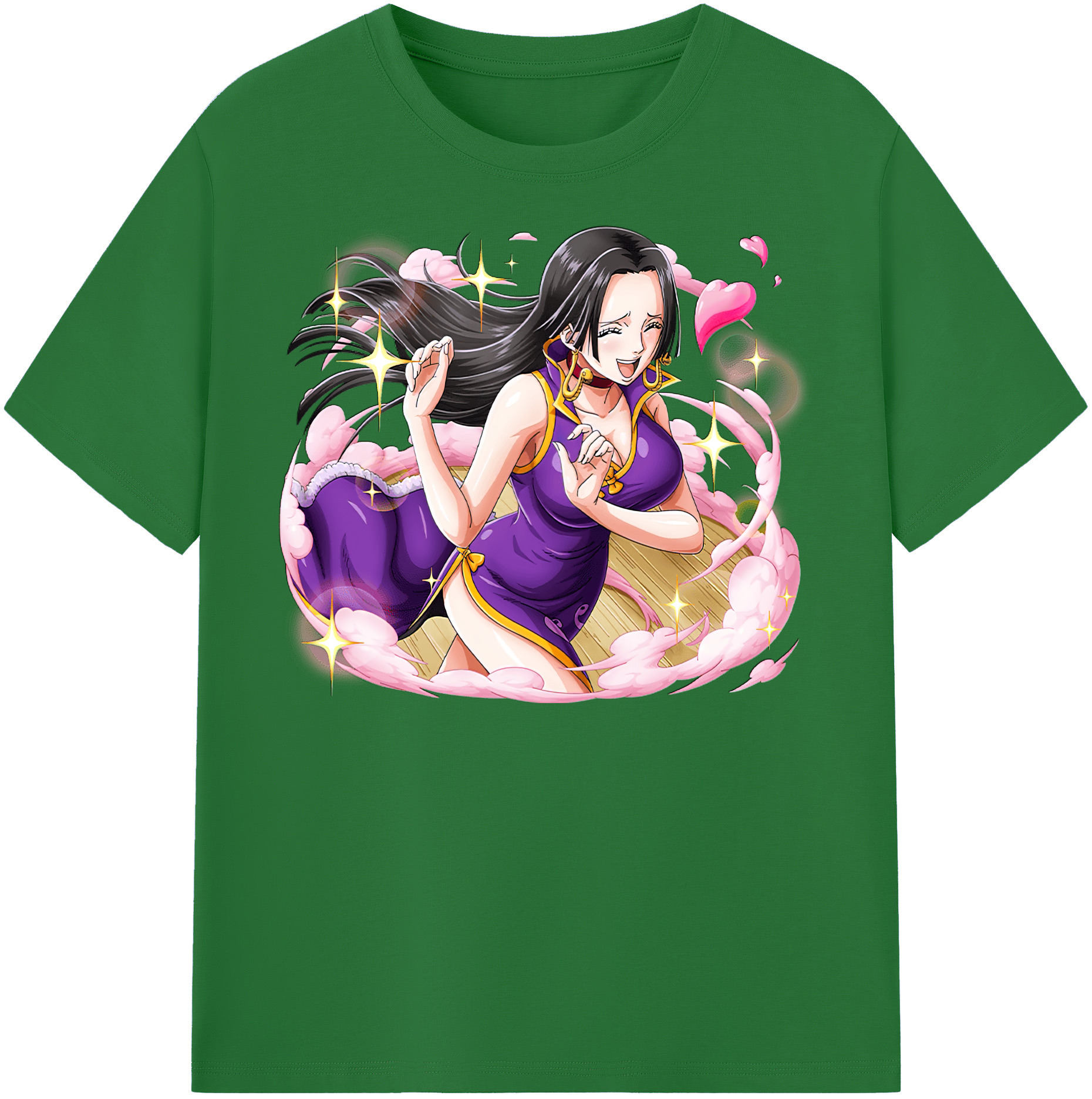 ワンピース ボア・ハンコック ONE PIECE Boa·Hancock 綿100％半袖Tシャツ（フロントプリント）