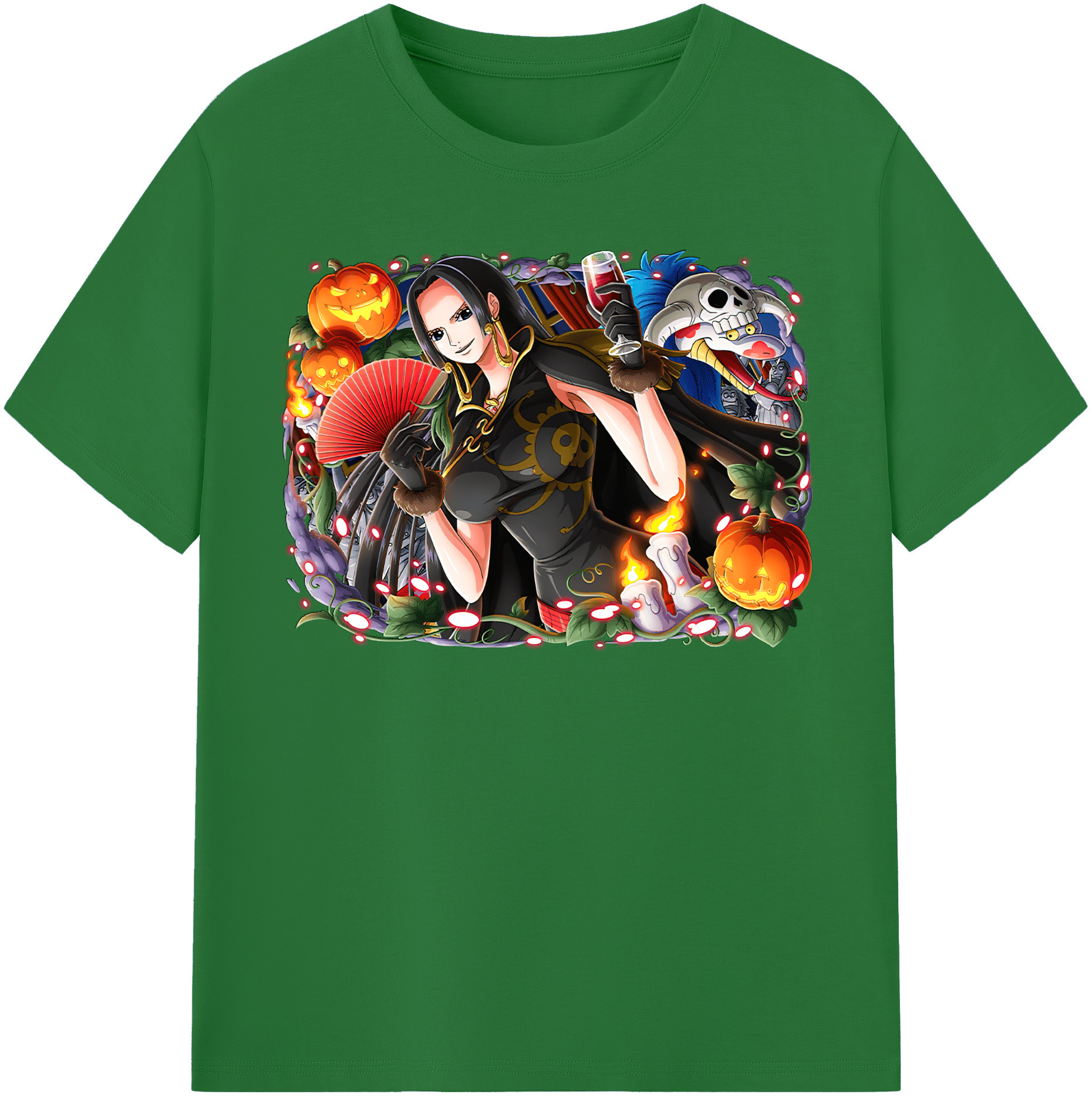 ワンピース ボア・ハンコック ONE PIECE Boa·Hancock 綿100％半袖Tシャツ（フロントプリント）