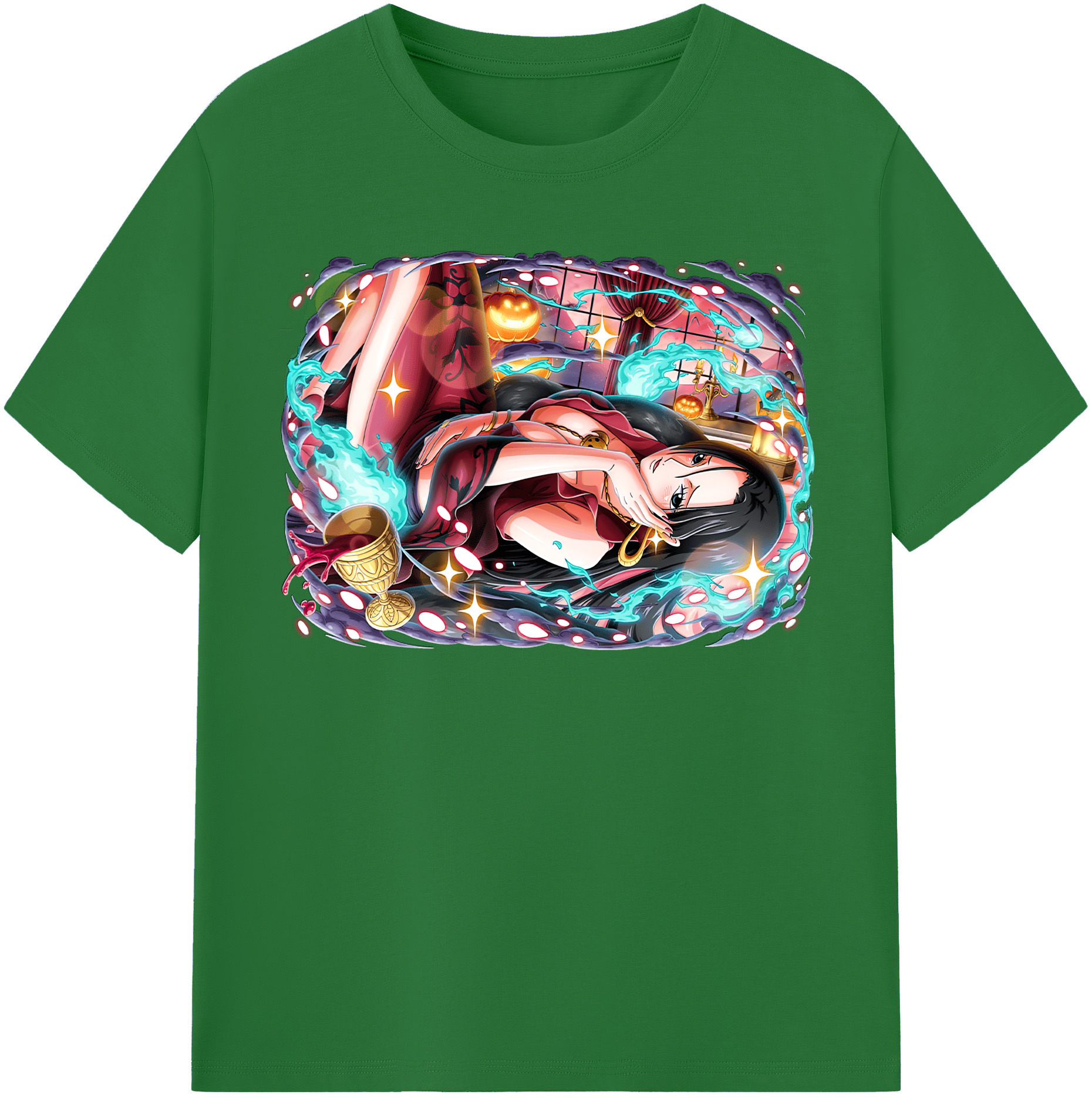 ワンピース ボア・ハンコック ONE PIECE Boa·Hancock 綿100％半袖Tシャツ（フロントプリント）