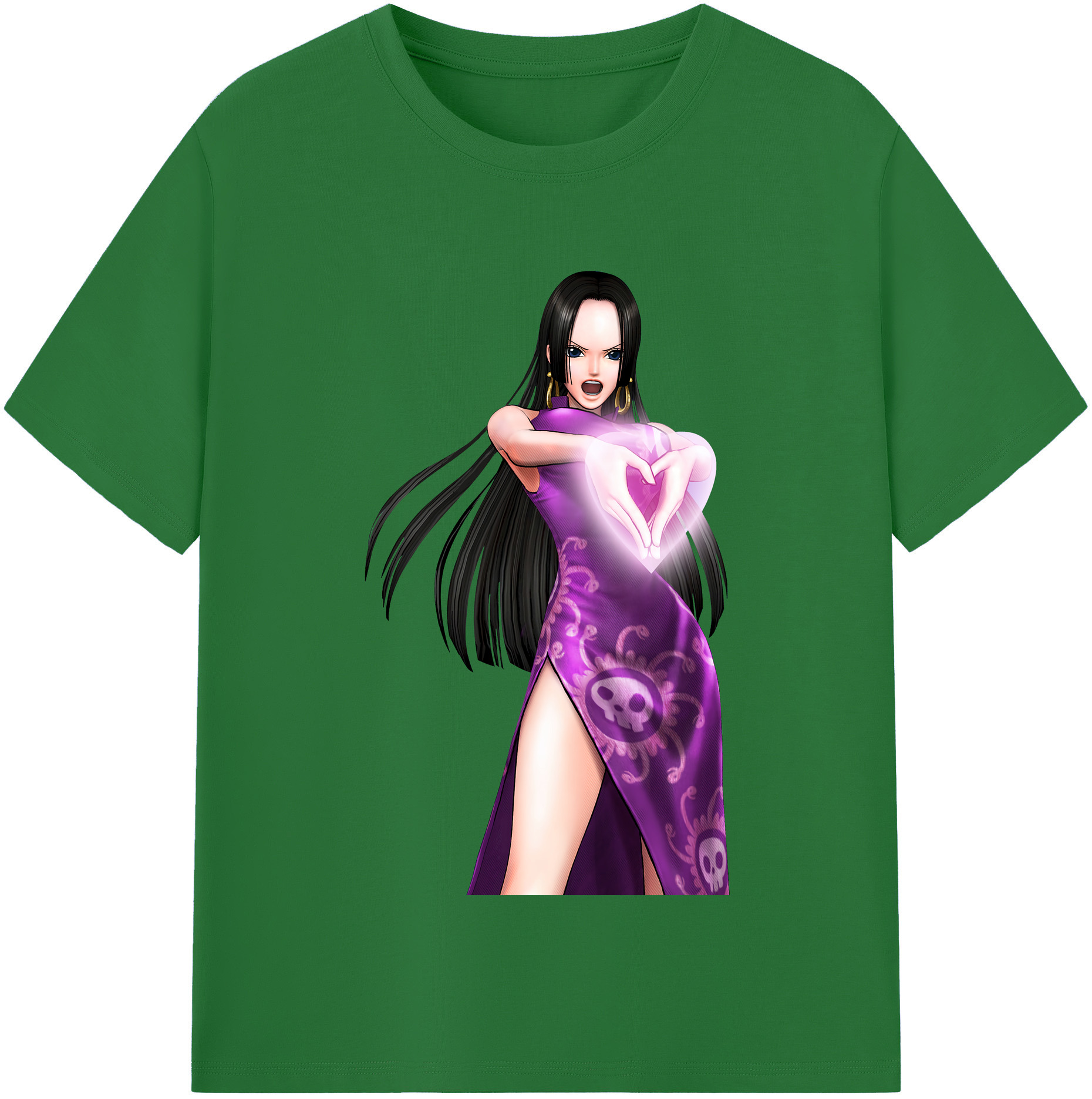ワンピース ボア・ハンコック ONE PIECE Boa·Hancock 綿100％半袖Tシャツ（フロントプリント）