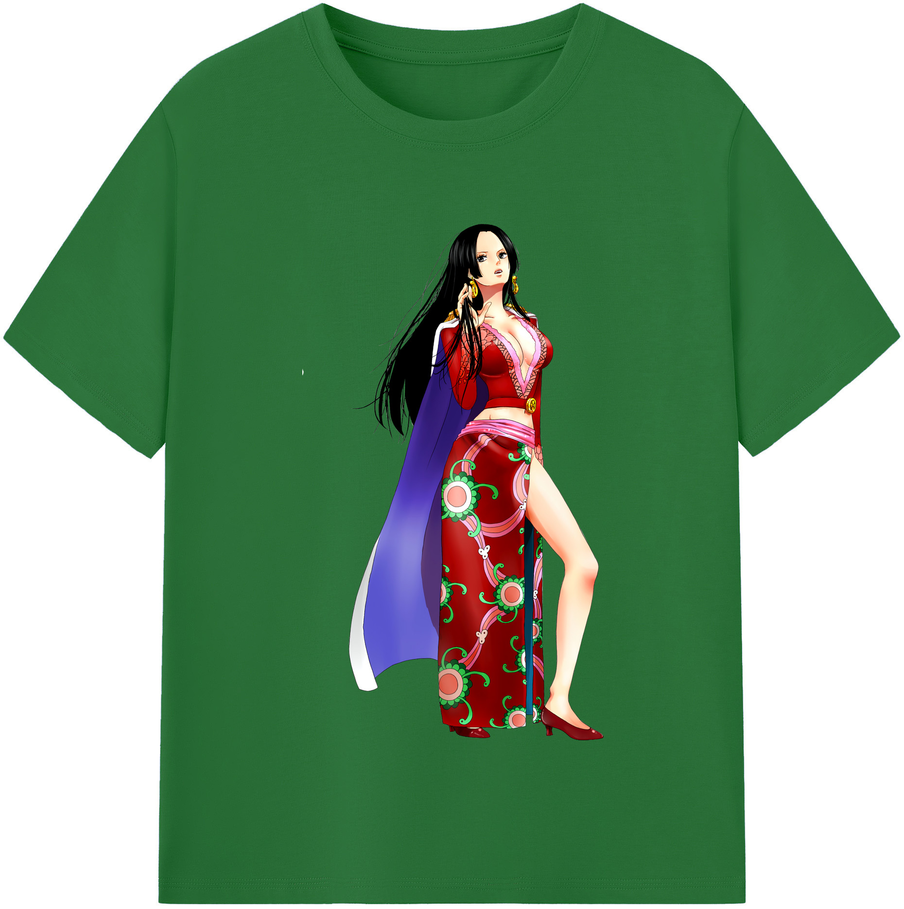 ワンピース ボア・ハンコック ONE PIECE Boa·Hancock 綿100％半袖Tシャツ（フロントプリント）