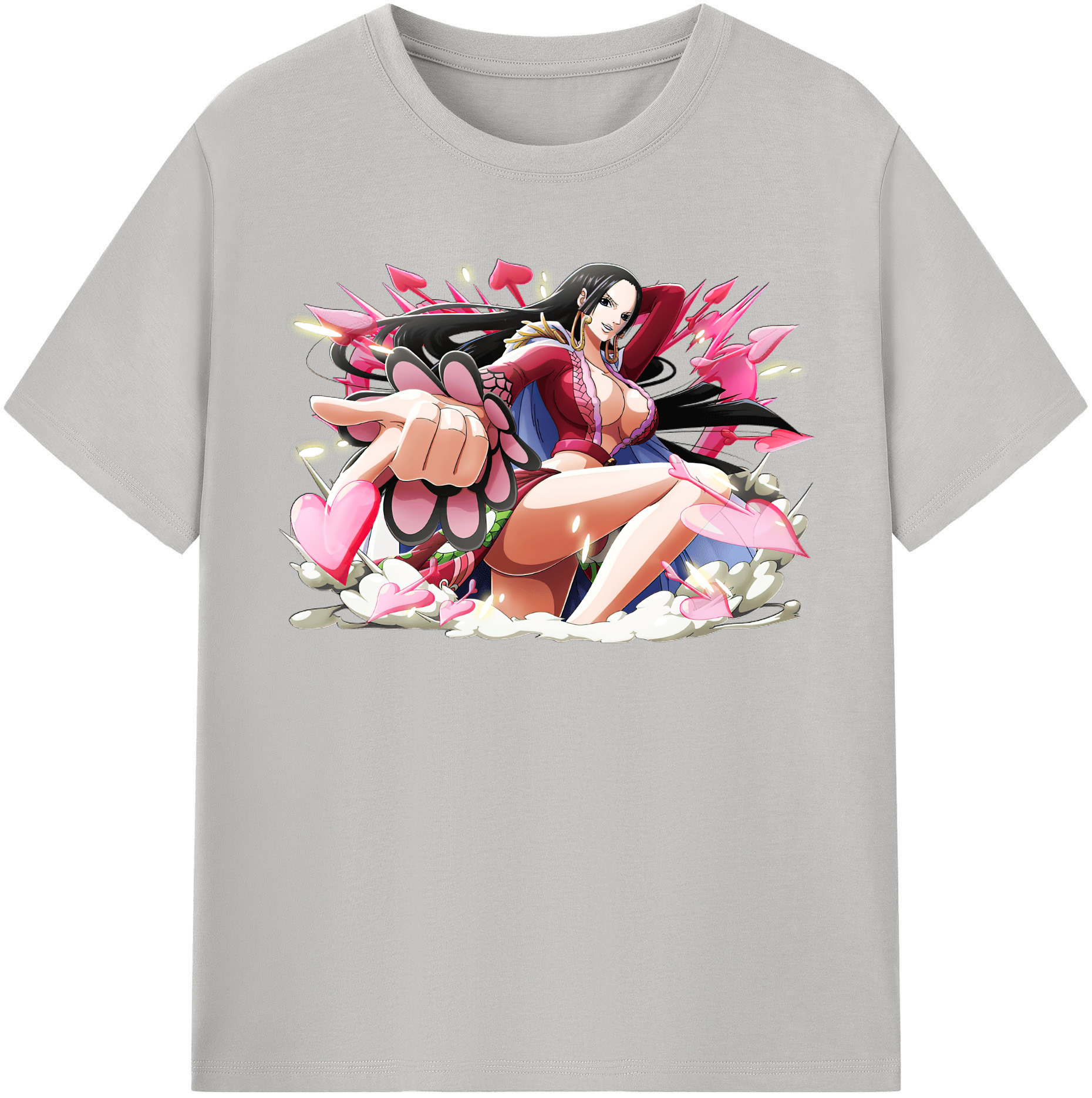 ワンピース ボア・ハンコック ONE PIECE Boa·Hancock 綿100％半袖Tシャツ（フロントプリント）