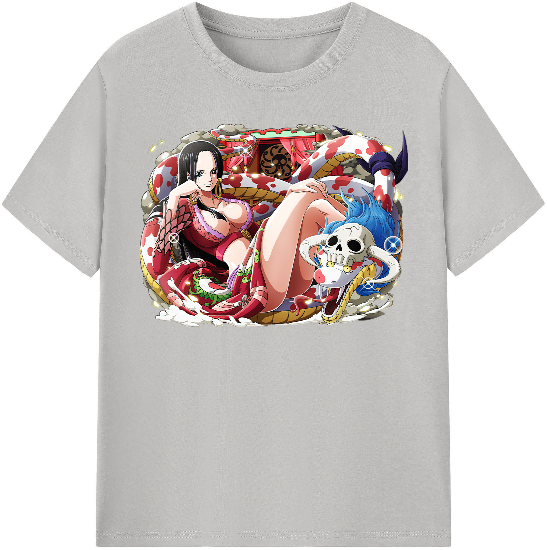 ワンピース ボア・ハンコック ONE PIECE Boa·Hancock 綿100％半袖Tシャツ（フロントプリント）