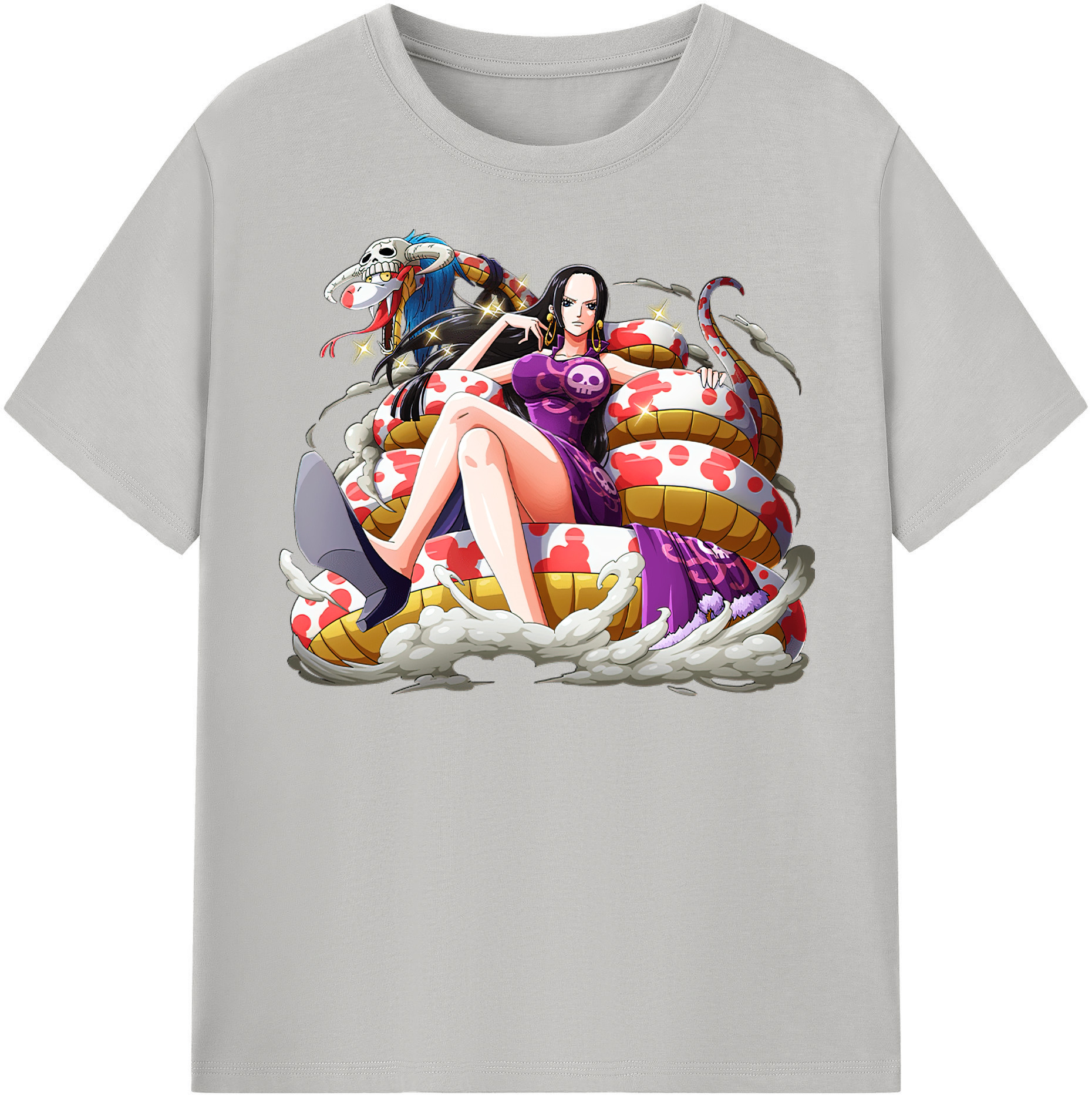 ワンピース ボア・ハンコック ONE PIECE Boa·Hancock 綿100％半袖Tシャツ（フロントプリント）