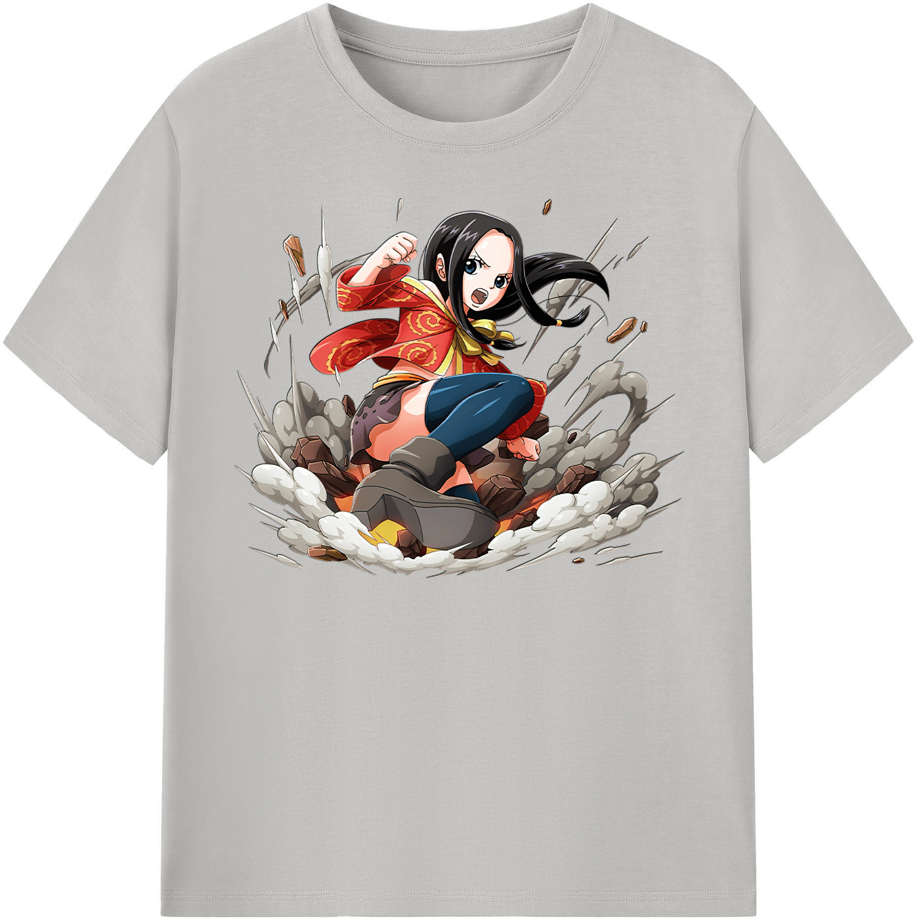 ワンピース ボア・ハンコック ONE PIECE Boa·Hancock 綿100％半袖Tシャツ（フロントプリント）