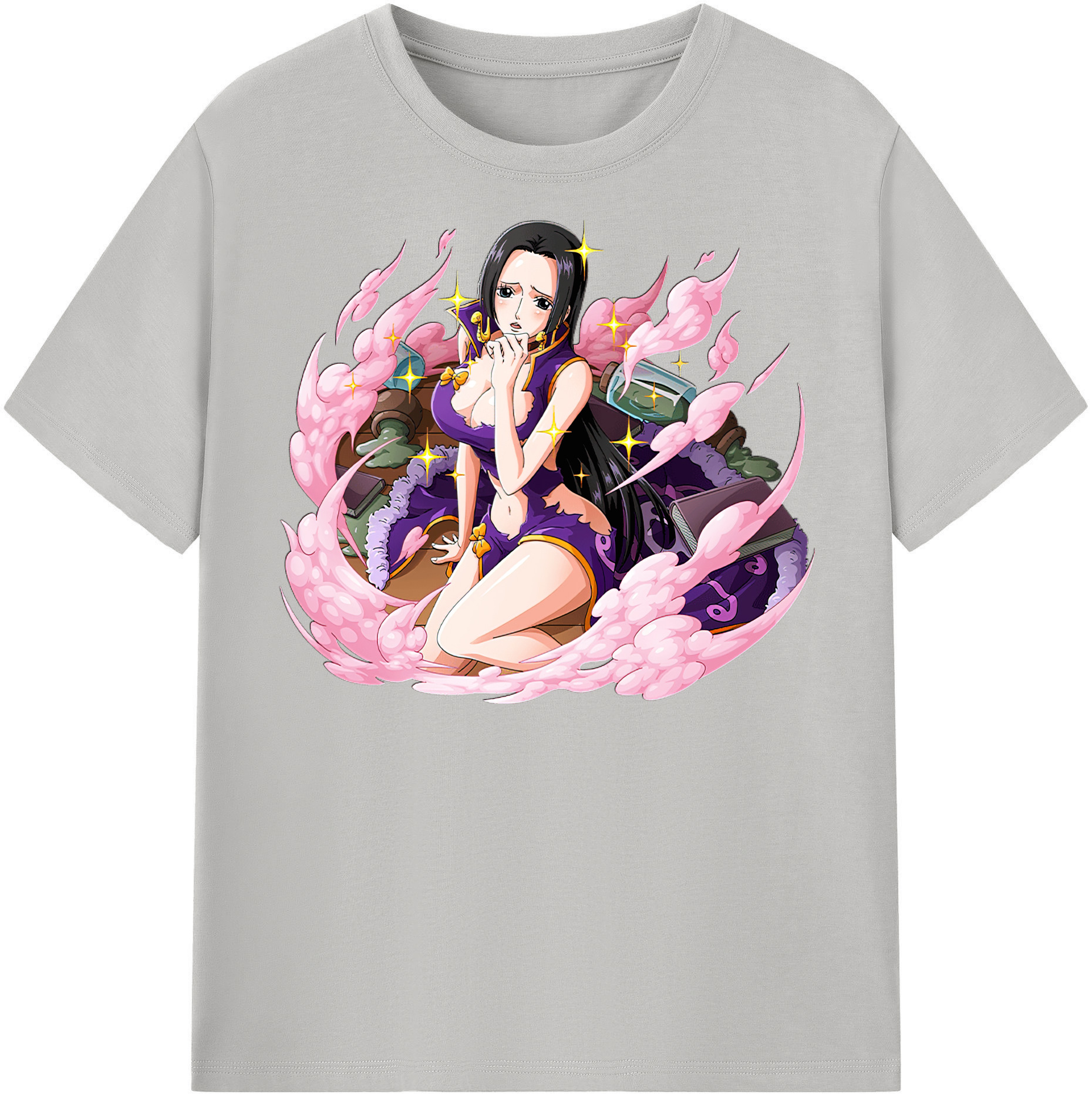 ワンピース ボア・ハンコック ONE PIECE Boa·Hancock 綿100％半袖Tシャツ（フロントプリント）