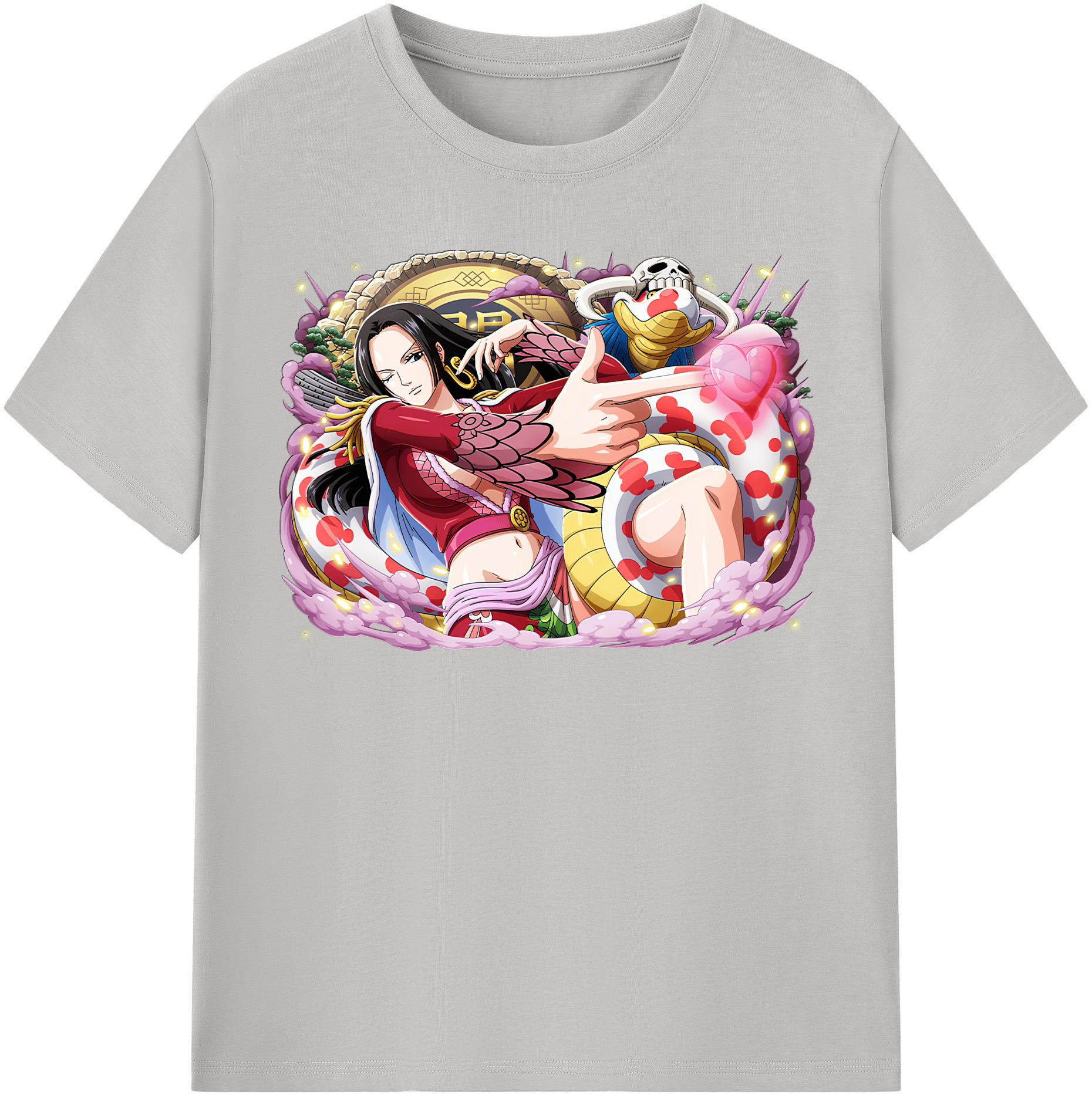ワンピース ボア・ハンコック ONE PIECE Boa·Hancock 綿100％半袖Tシャツ（フロントプリント）