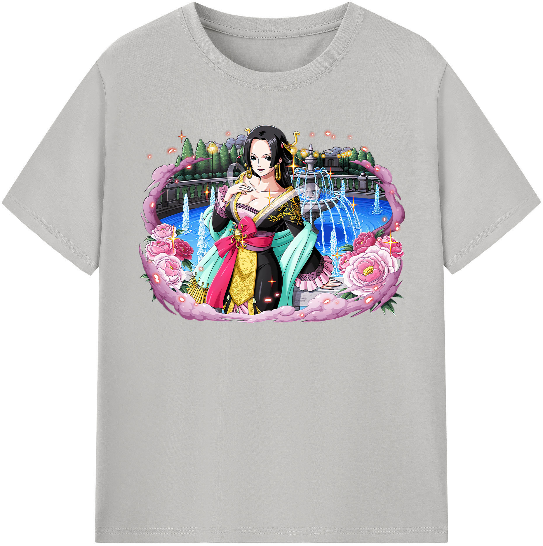 ワンピース ボア・ハンコック ONE PIECE Boa·Hancock 綿100％半袖Tシャツ（フロントプリント）