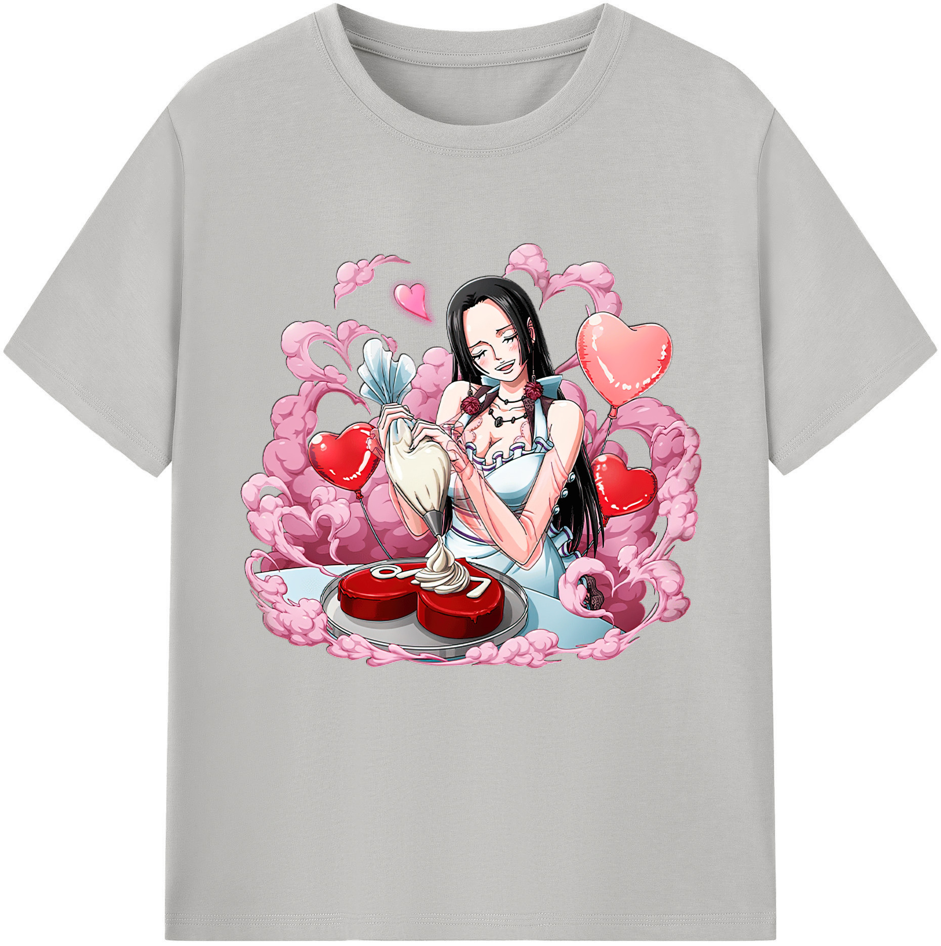 ワンピース ボア・ハンコック ONE PIECE Boa·Hancock 綿100％半袖Tシャツ（フロントプリント）