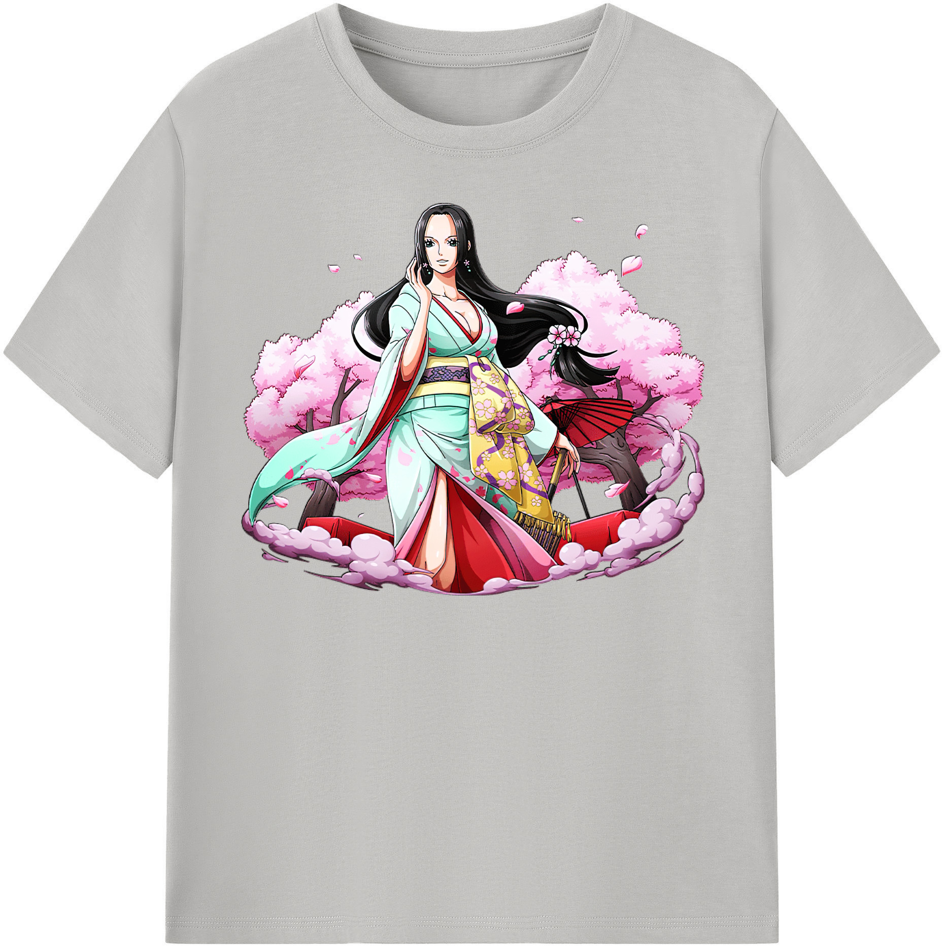 ワンピース ボア・ハンコック ONE PIECE Boa·Hancock 綿100％半袖Tシャツ（フロントプリント）