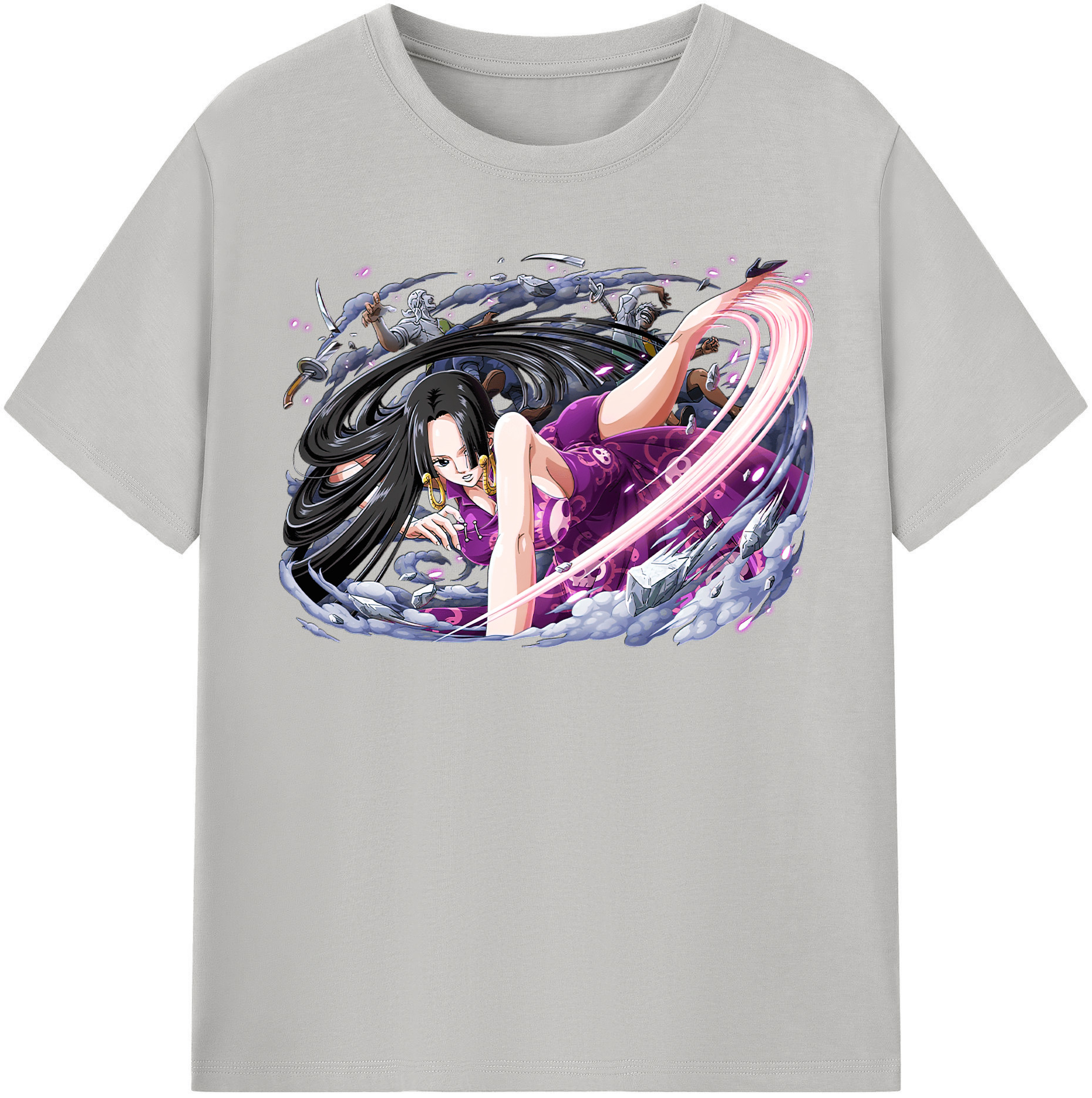 ワンピース ボア・ハンコック ONE PIECE Boa·Hancock 綿100％半袖Tシャツ（フロントプリント）