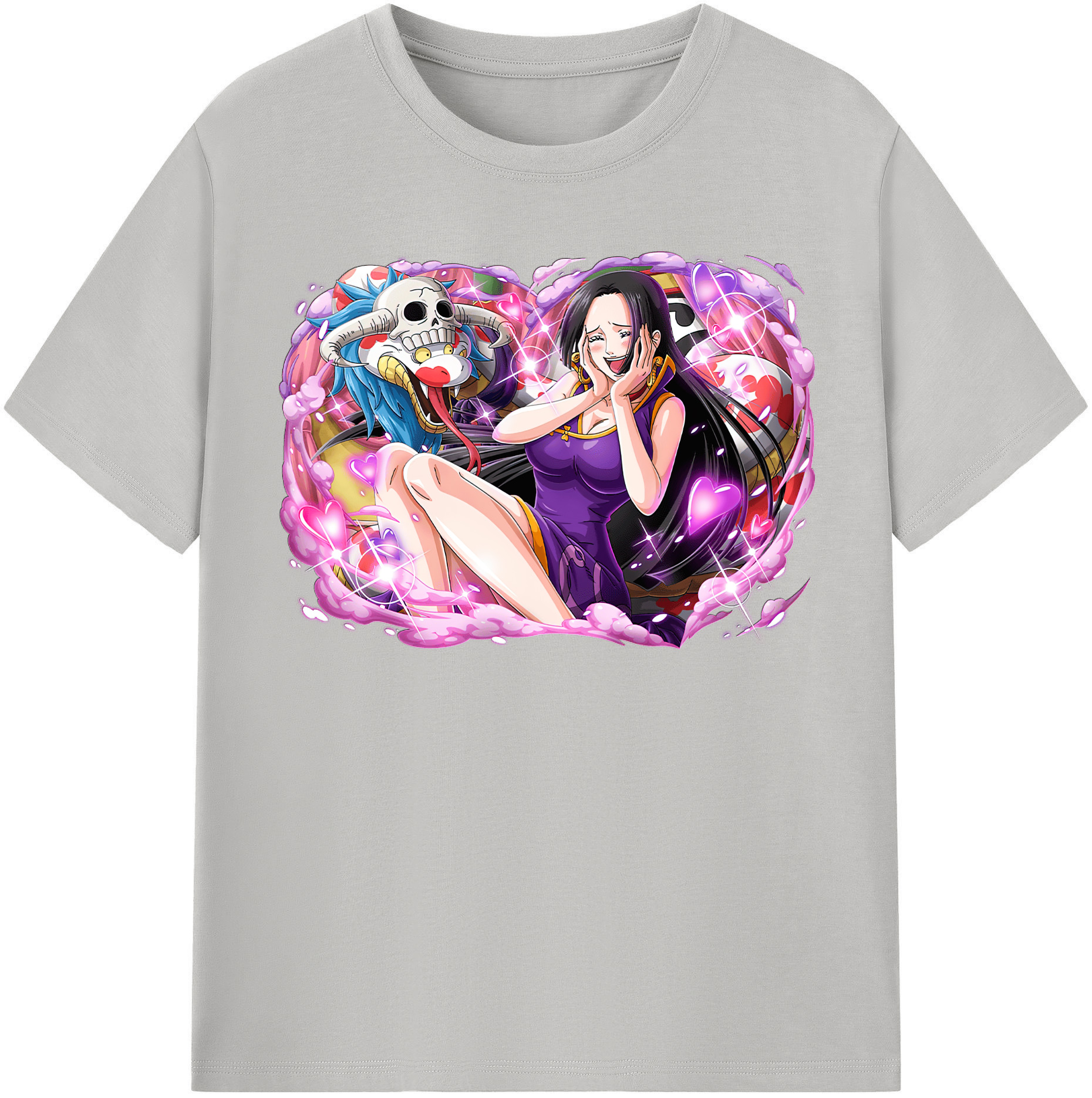 ワンピース ボア・ハンコック ONE PIECE Boa·Hancock 綿100％半袖Tシャツ（フロントプリント）