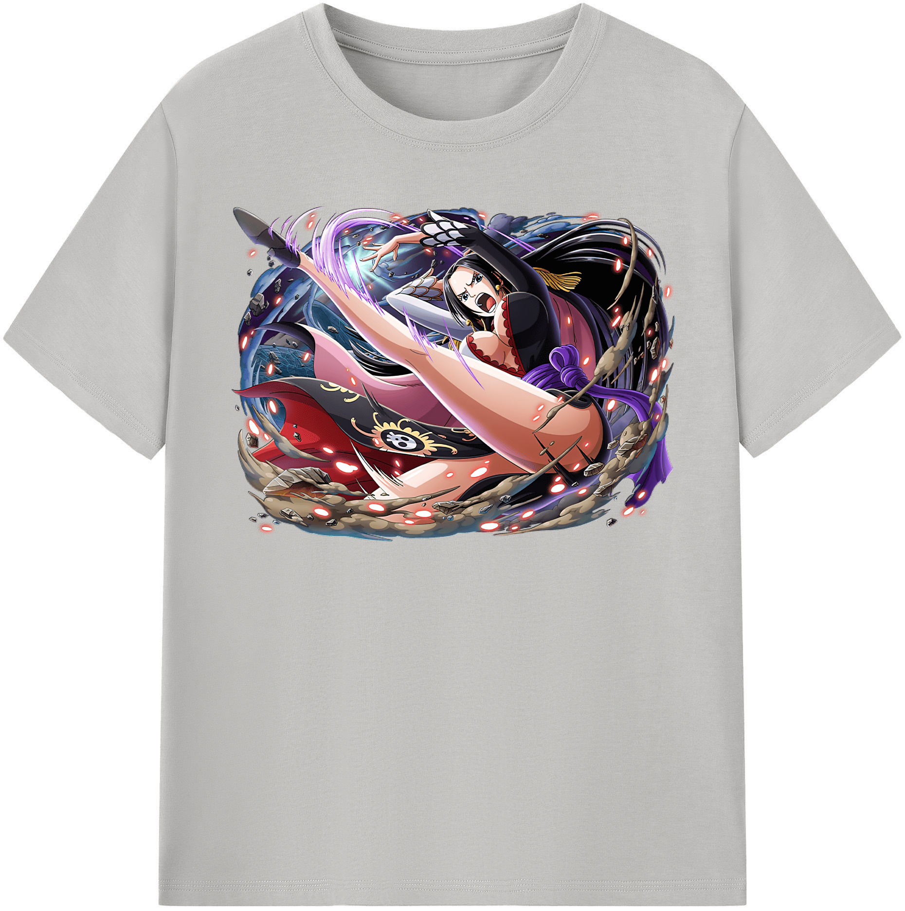 ワンピース ボア・ハンコック ONE PIECE Boa·Hancock 綿100％半袖Tシャツ（フロントプリント）