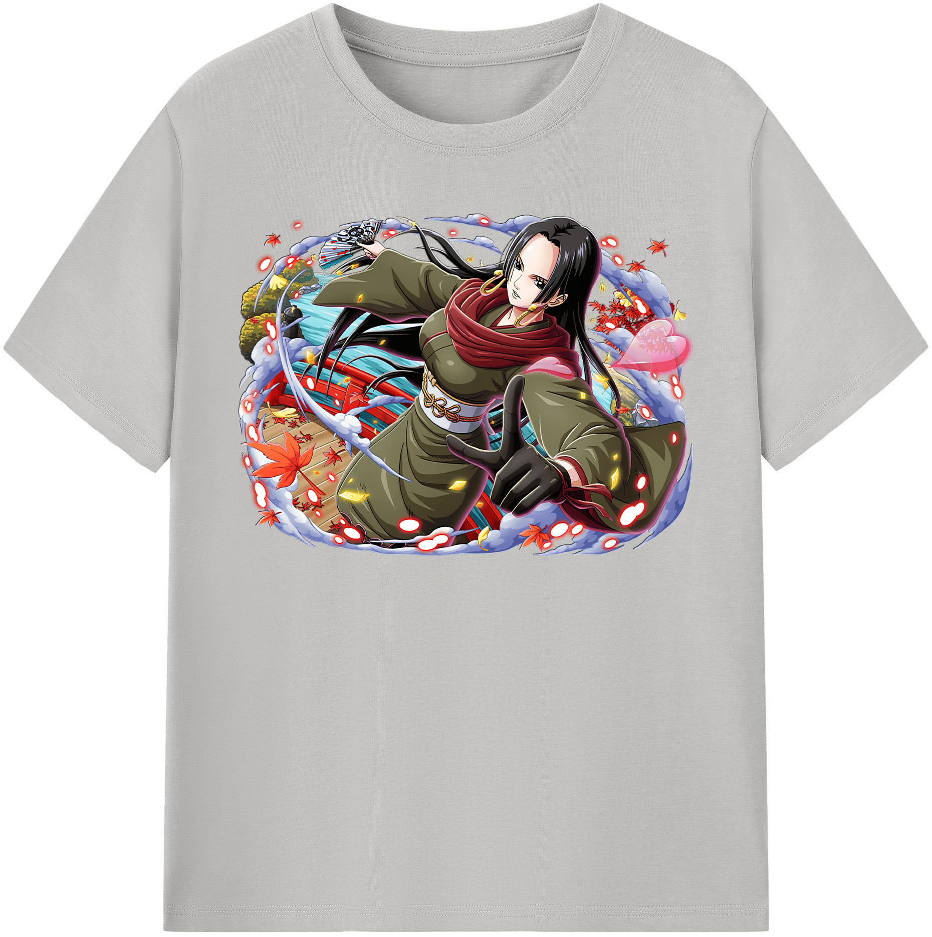 ワンピース ボア・ハンコック ONE PIECE Boa·Hancock 綿100％半袖Tシャツ（フロントプリント）