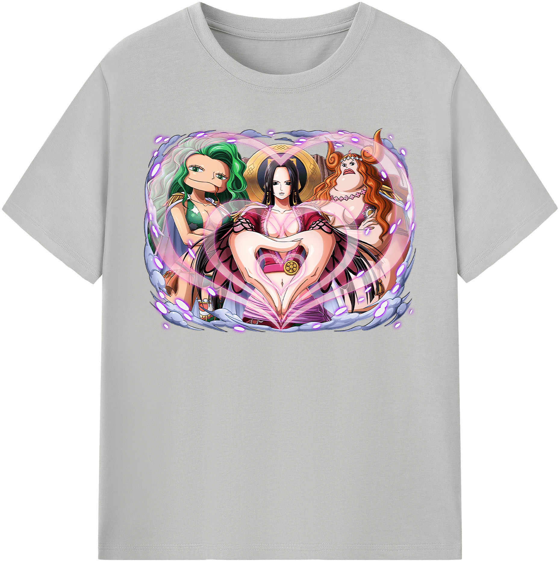 ワンピース ボア・ハンコック ONE PIECE Boa·Hancock 綿100％半袖Tシャツ（フロントプリント）
