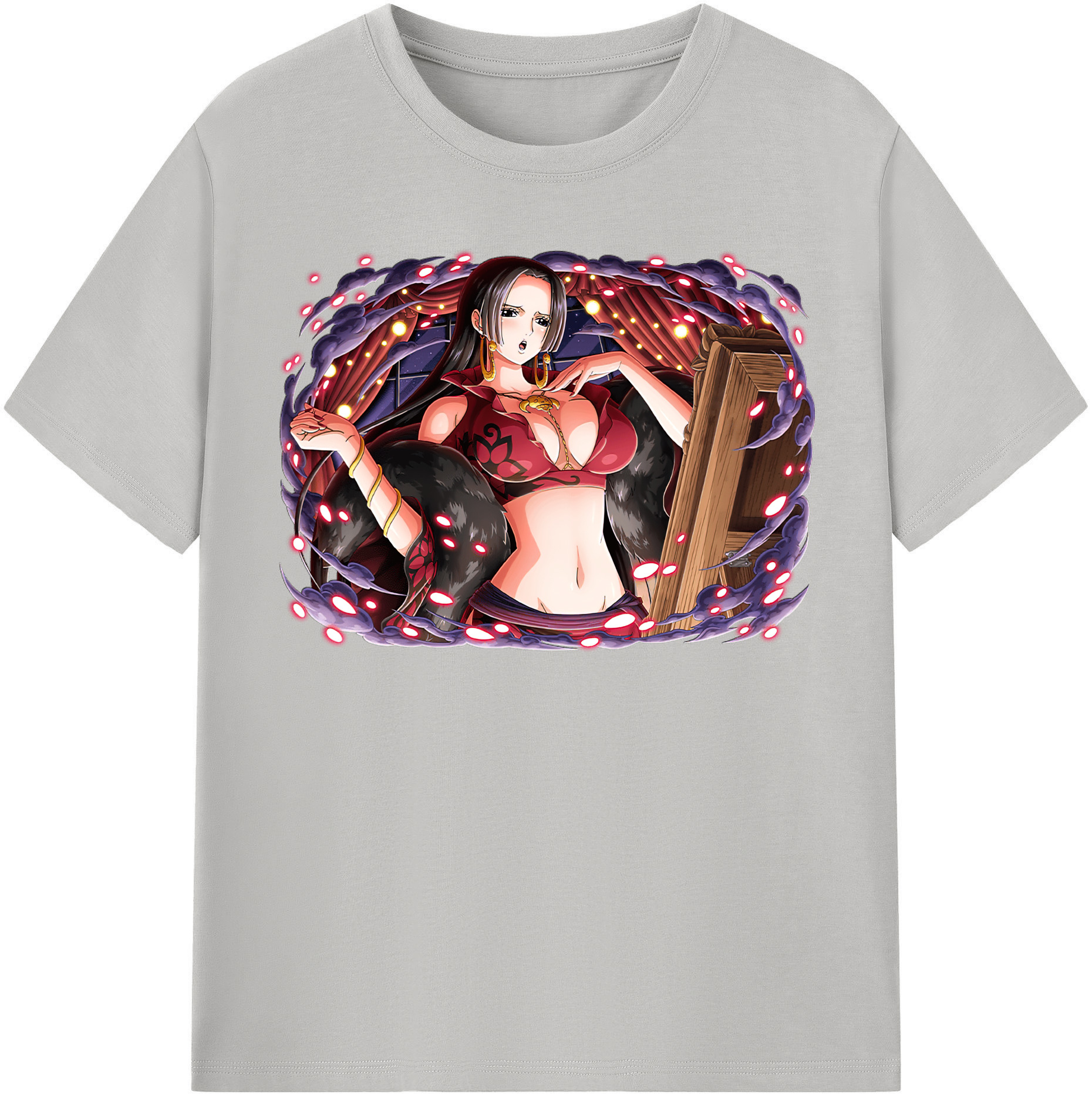 ワンピース ボア・ハンコック ONE PIECE Boa·Hancock 綿100％半袖Tシャツ（フロントプリント）