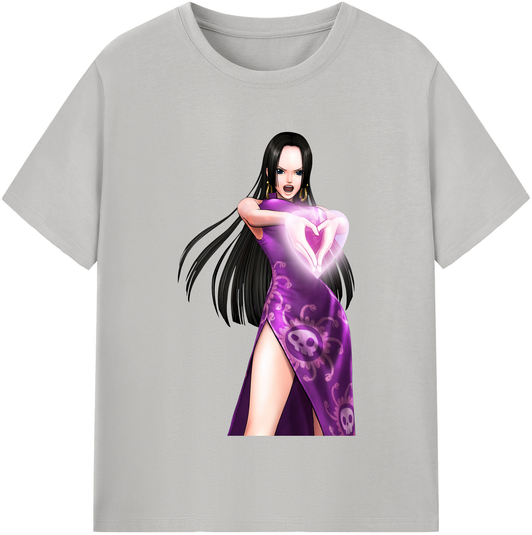 ワンピース ボア・ハンコック ONE PIECE Boa·Hancock 綿100％半袖Tシャツ（フロントプリント）