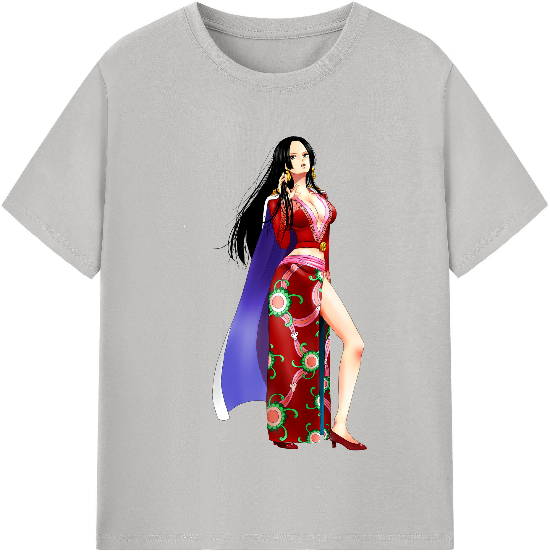 ワンピース ボア・ハンコック ONE PIECE Boa·Hancock 綿100％半袖Tシャツ（フロントプリント）