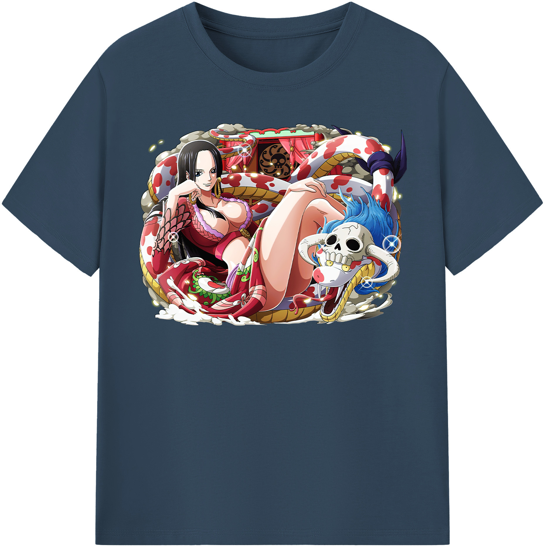 ワンピース ボア・ハンコック ONE PIECE Boa·Hancock 綿100％半袖Tシャツ（フロントプリント）