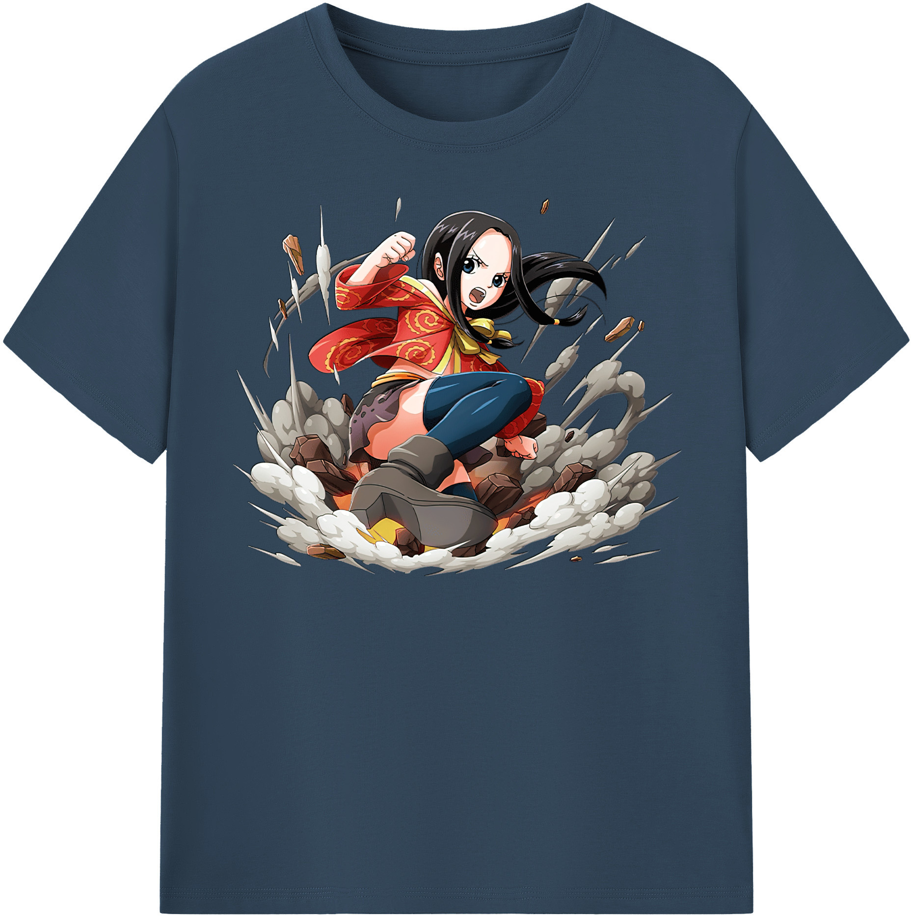 ワンピース ボア・ハンコック ONE PIECE Boa·Hancock 綿100％半袖Tシャツ（フロントプリント）